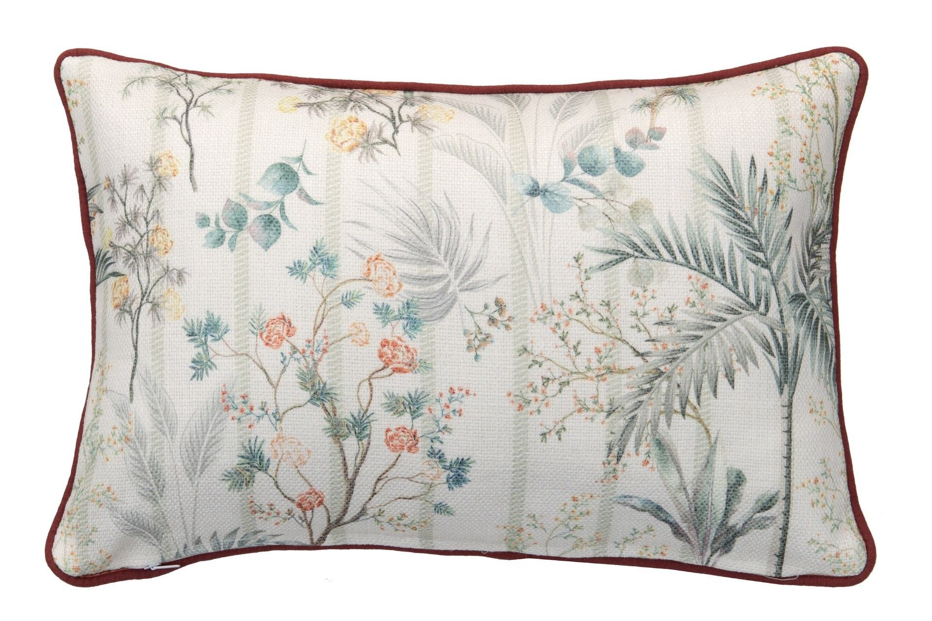 ALMOFADA DE MACACO COM FOLHAS TROPICAL 45x13x30 CM