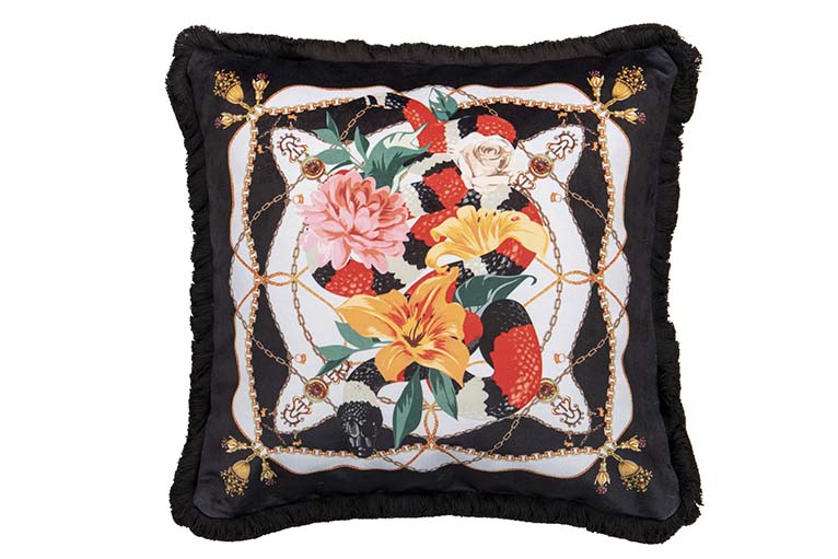 COJIN CLASSIC FLORES VELVET 45x13x45 CM