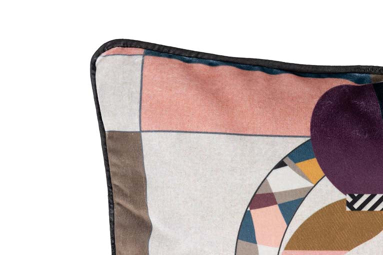 COJIN VELVET CARA GEOMETRICO 45x13x45 CM