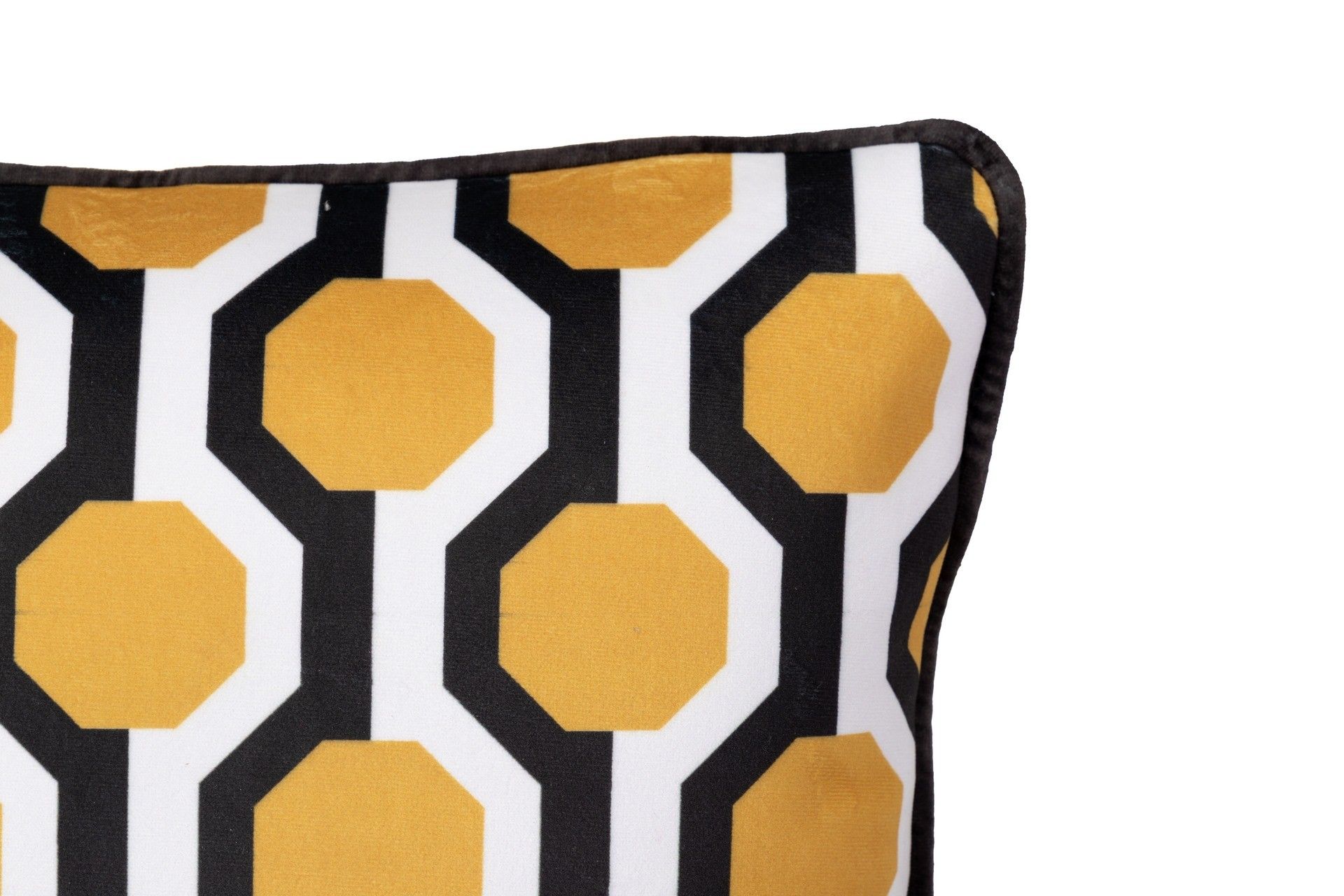 GEOMETRIC VELVET BULLDOG CUSHION 45x13x30 CM - Min.2 units