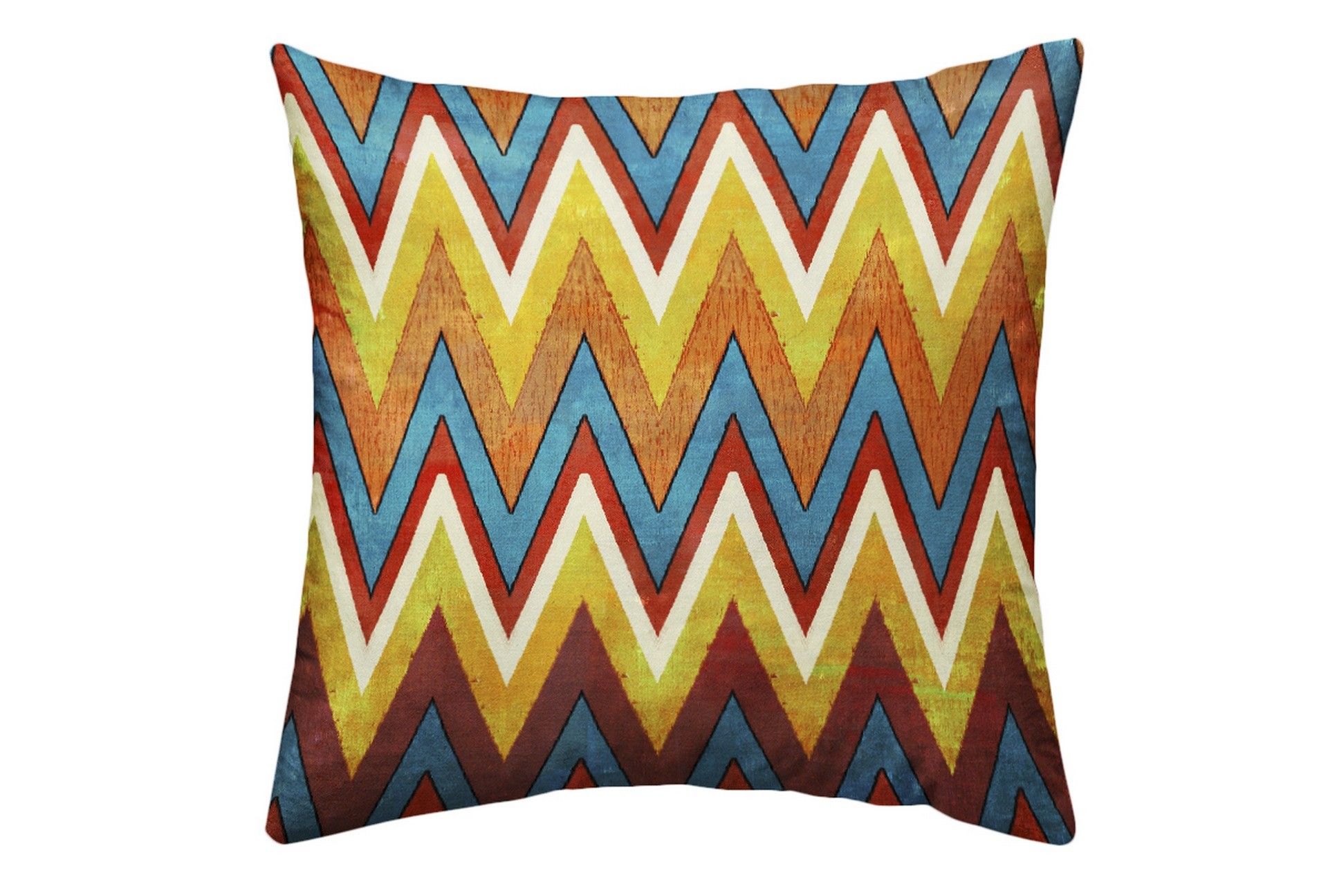 COJIN VELVET TIGRE ZIG ZAG 45x13x45 CM