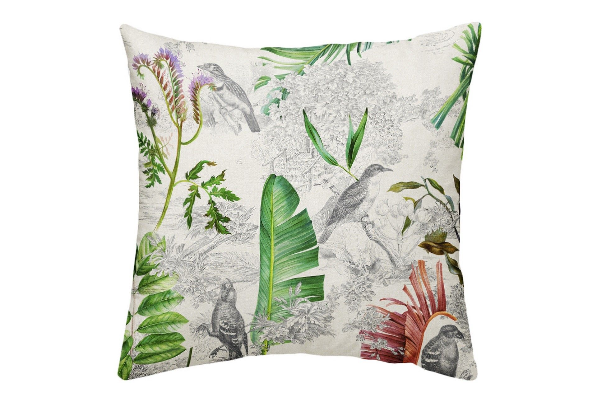 COJIN VELVET FLORES GEOMETRICO 45x13x45 CM