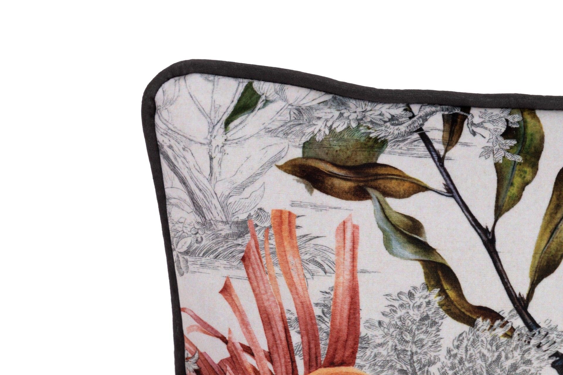 COJIN VELVET FLORES GEOMETRICO 45x13x30 CM - Min.2 uds