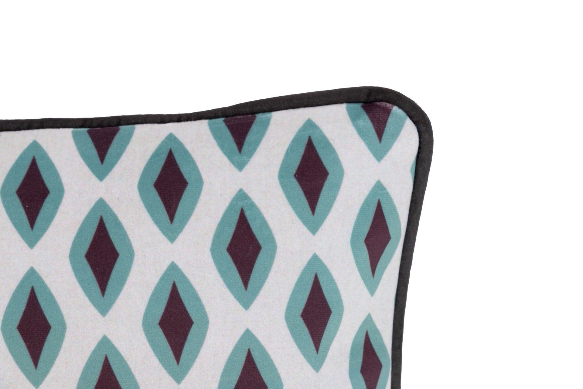 COJIN VELVET FLORES GEOMETRICO 45x13x30 CM - Min.2 uds