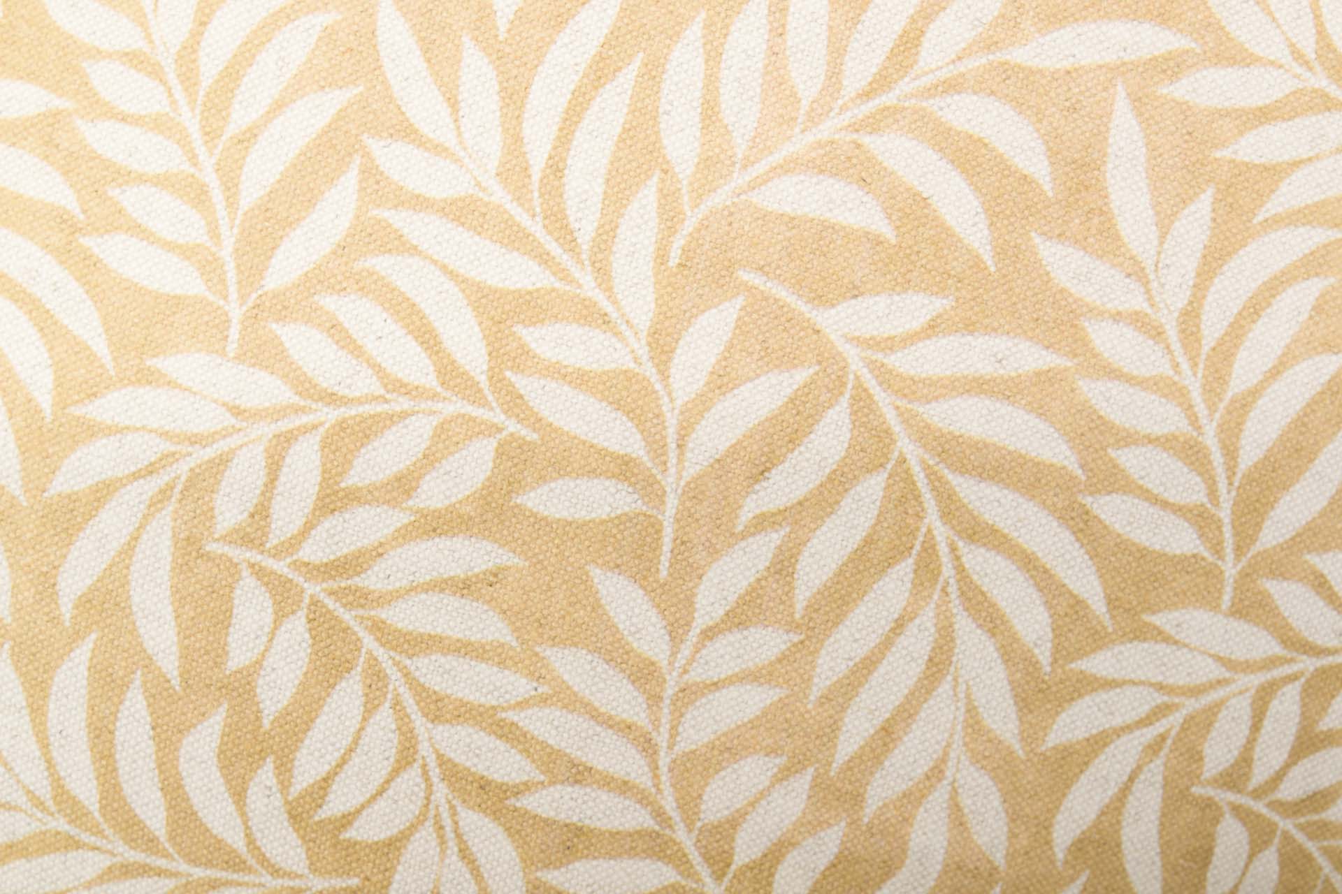 COJIN LINO HOJAS 45x45 CM - Min.2 uds