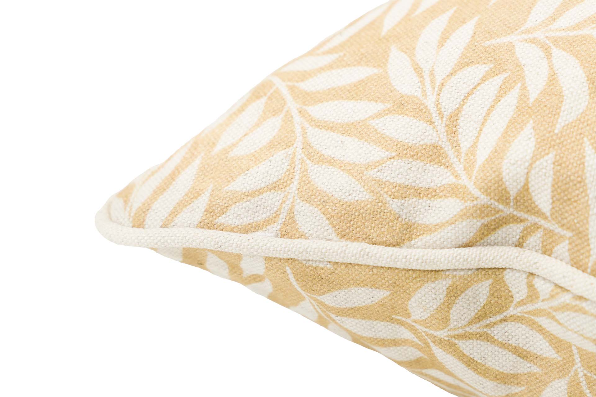 COJIN LINO HOJAS 45x45 CM - Min.2 uds