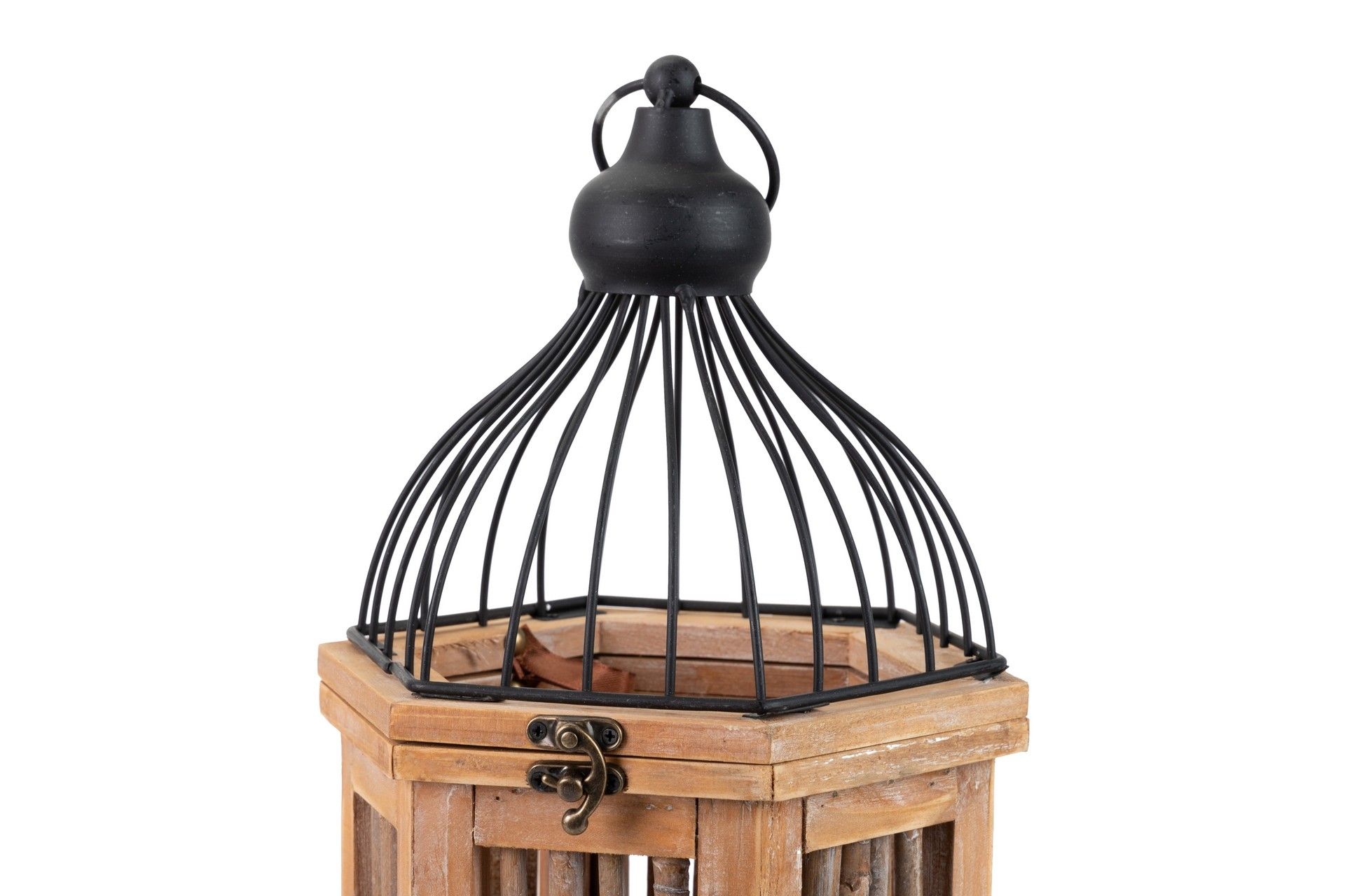 SET 2 ANTIQUE LANTERN 31x27x66/22x19x48 CM
