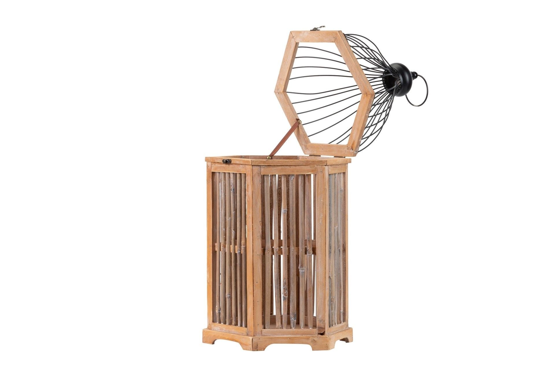 SET 2 ANTIQUE LANTERN 31x27x66/22x19x48 CM