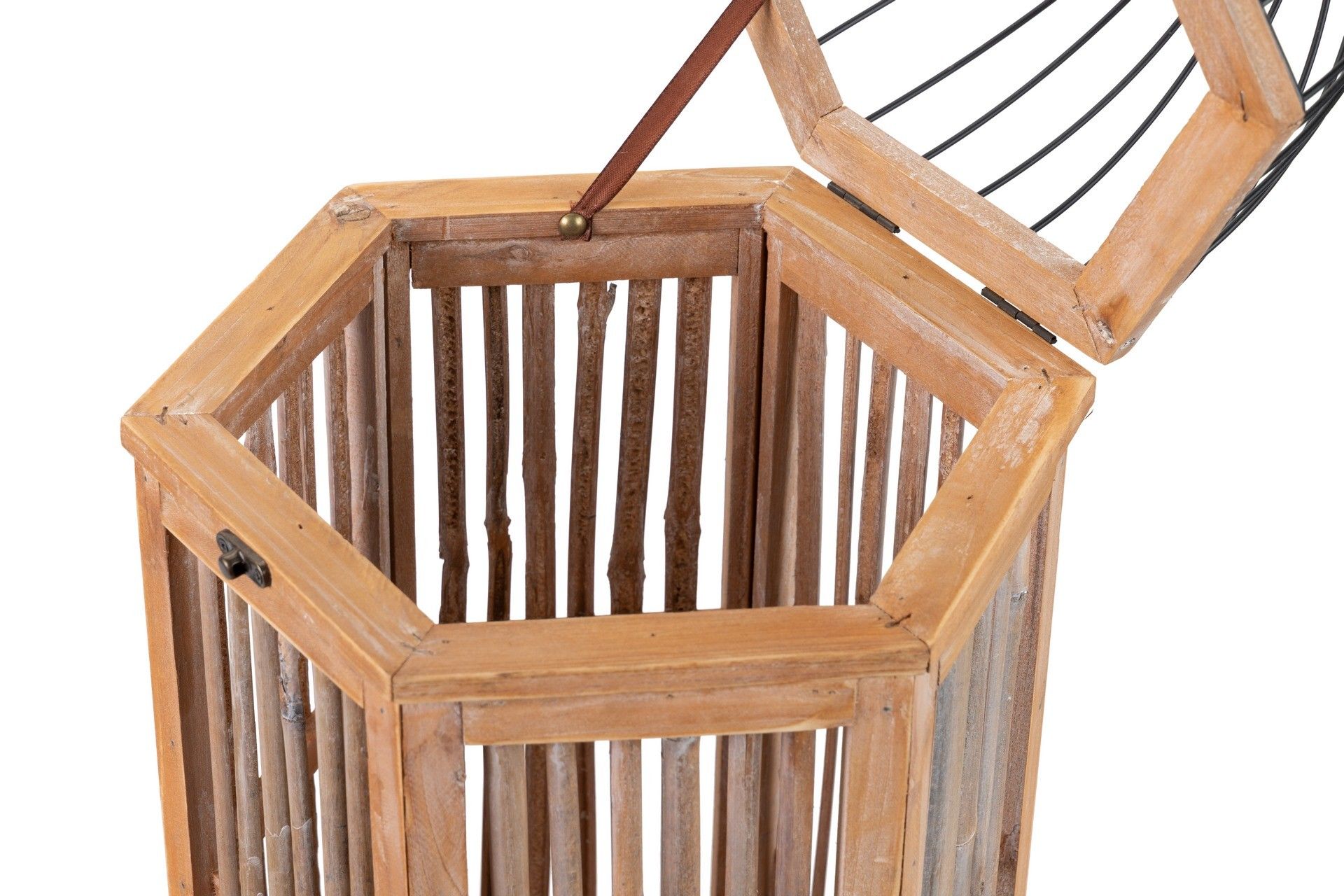 SET 2 ANTIQUE LANTERN 31x27x66/22x19x48 CM