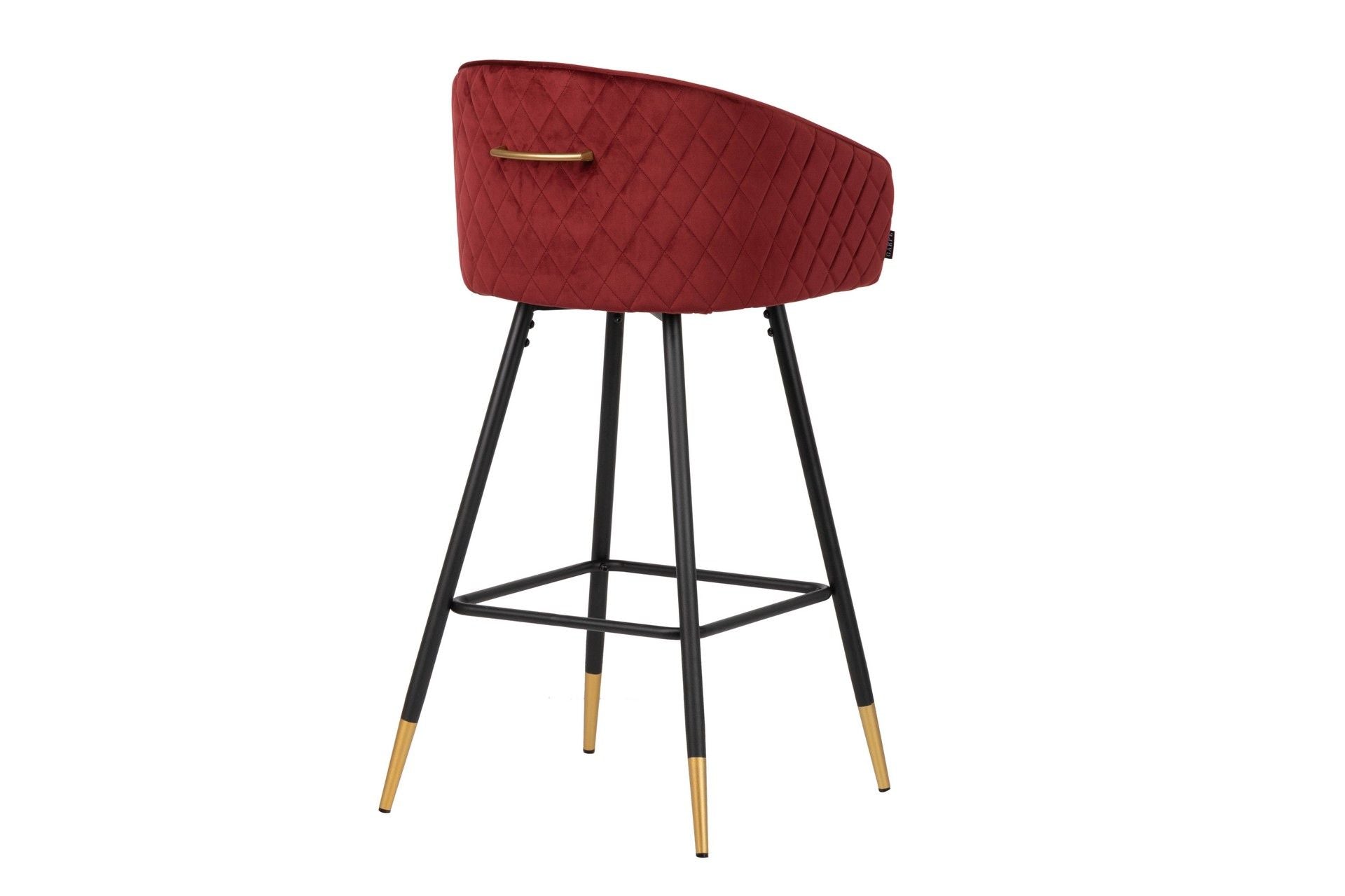 TABURETE BAR CON TIRADOR VELVET ROSA 52x50x99 CM - Min.2 uds