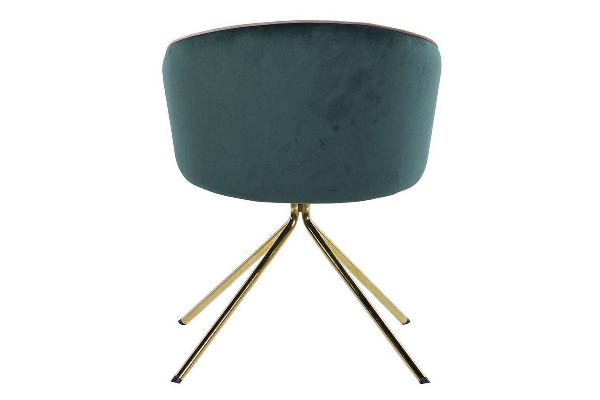 SWIVEL CHAIR VELVET BEIGE GREEN 55x58x77 CM - Min. 2 pcs
