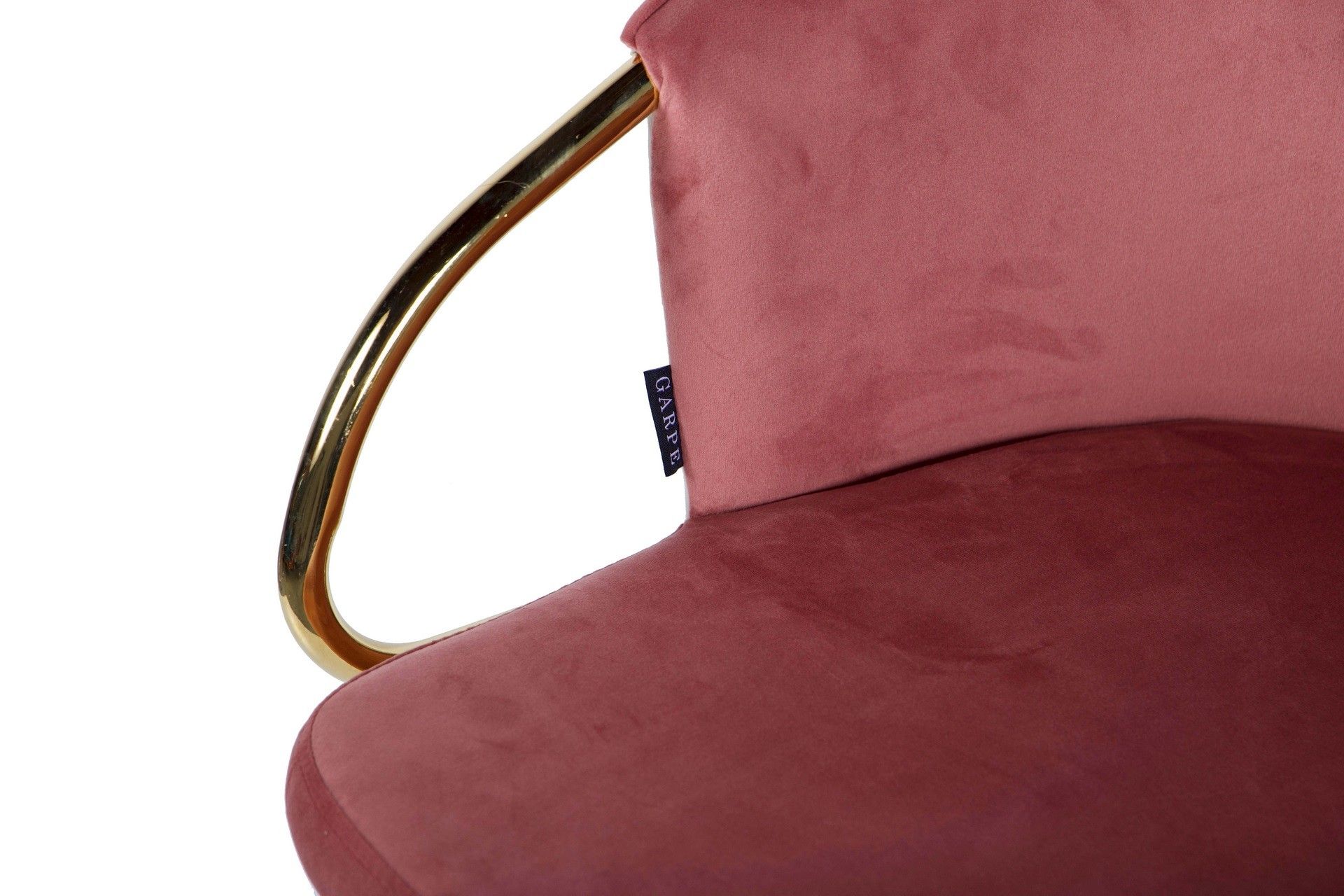 SWIVEL CHAIR VELVET BEIGE-PINK 55x58x77 CM - Min. 2 pcs