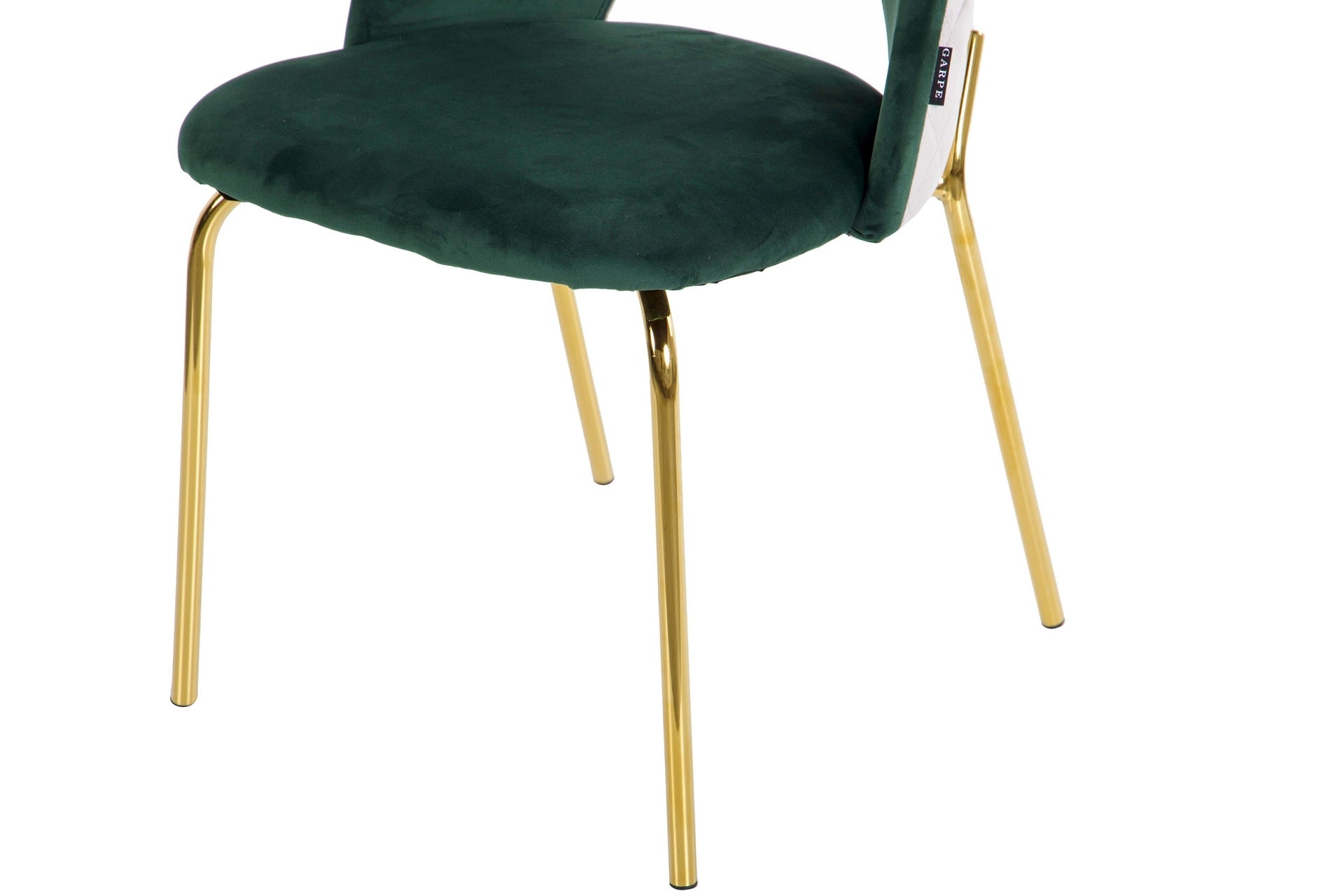 CADEIRA VELUDO VERDE CINZA 49x53x87CM