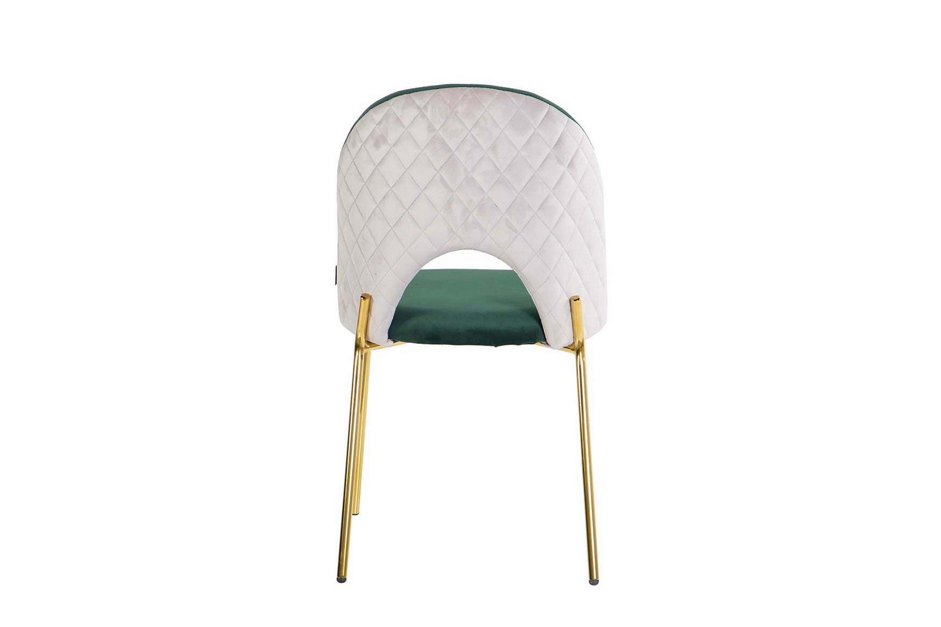 VELVET CHAIR GREEN GRAY 49x53x87CM