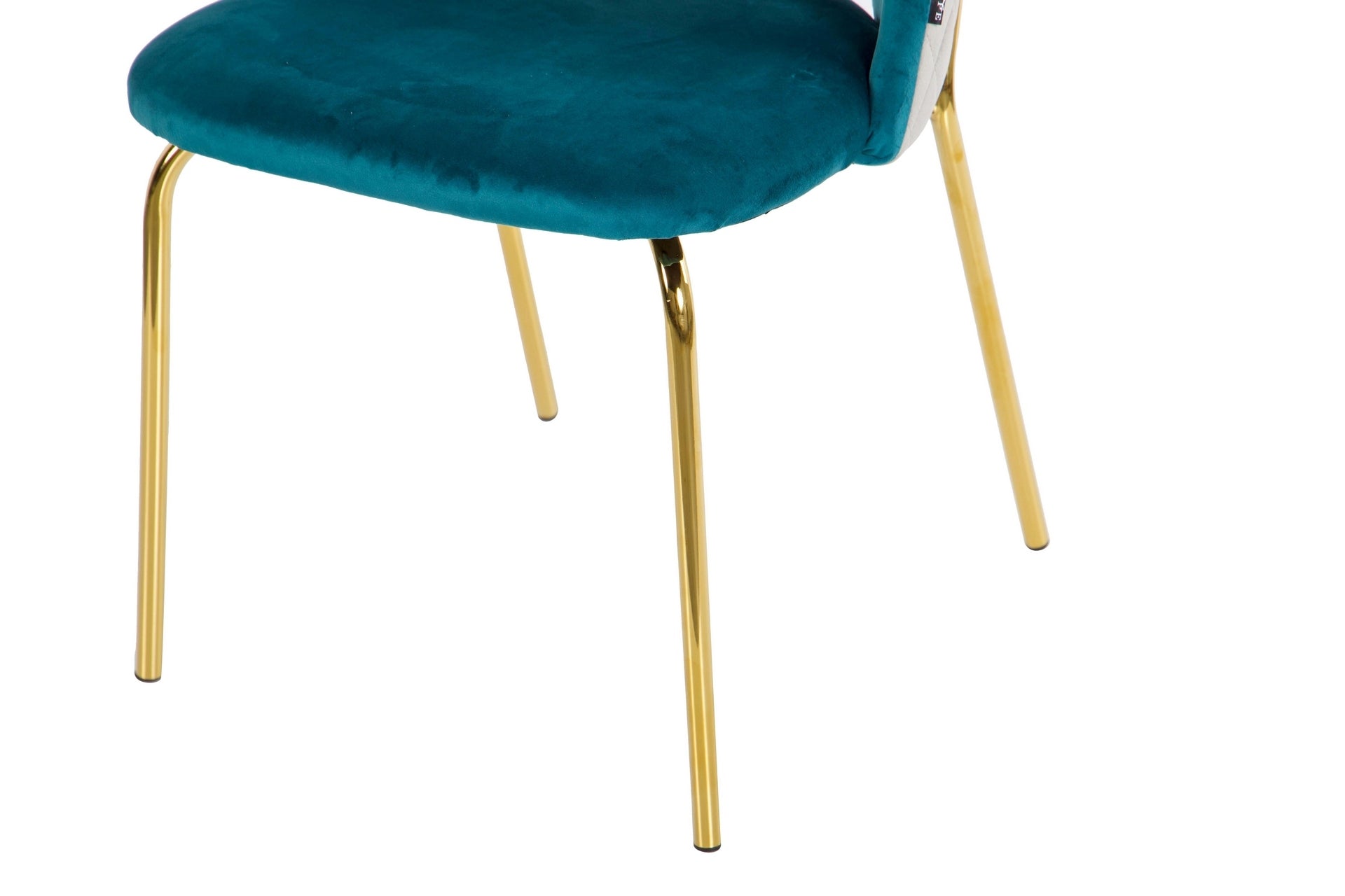 CADEIRA DE VELUDO AZUL CINZA 49x53x87CM