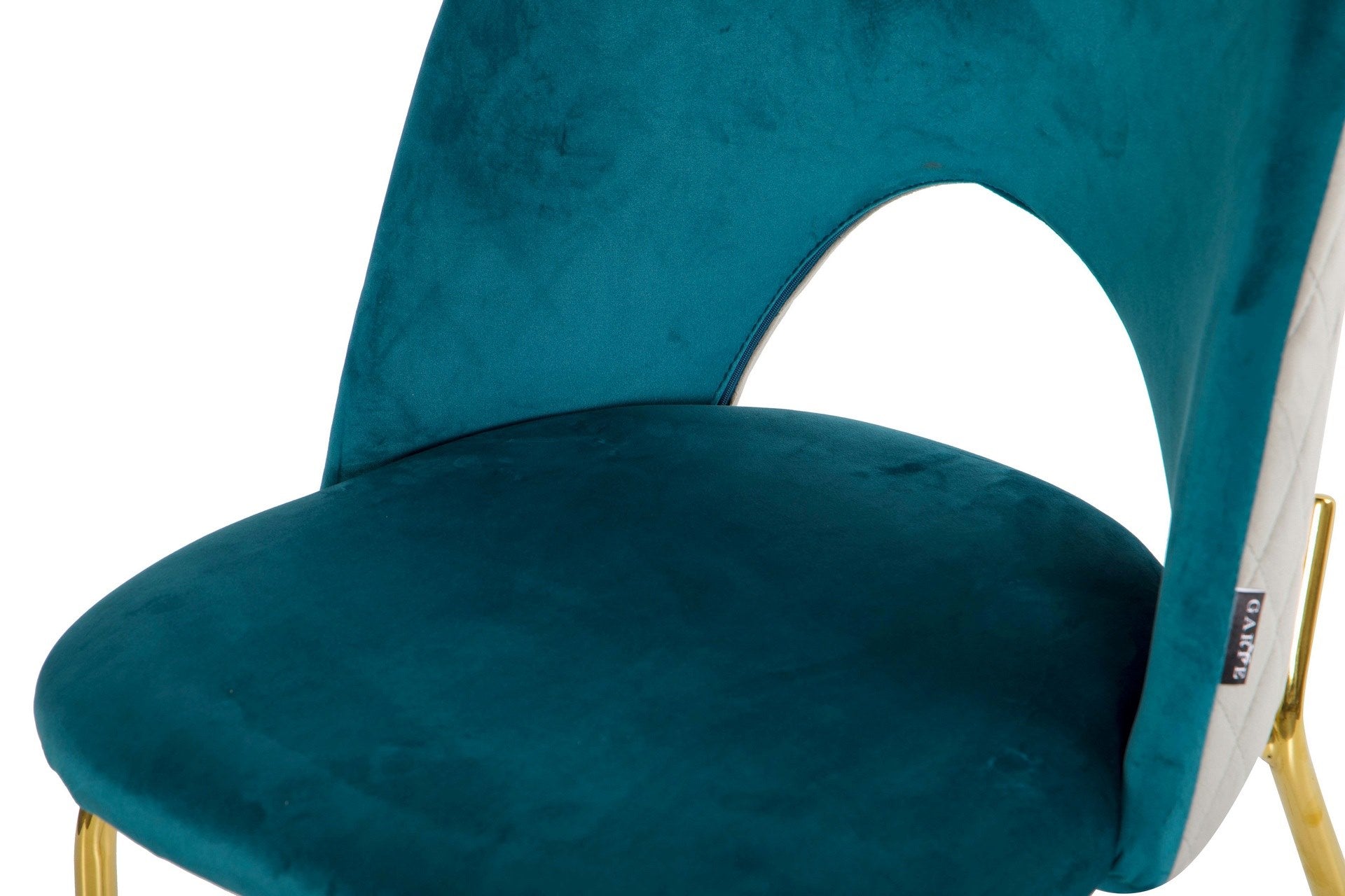 CADEIRA DE VELUDO AZUL CINZA 49x53x87CM