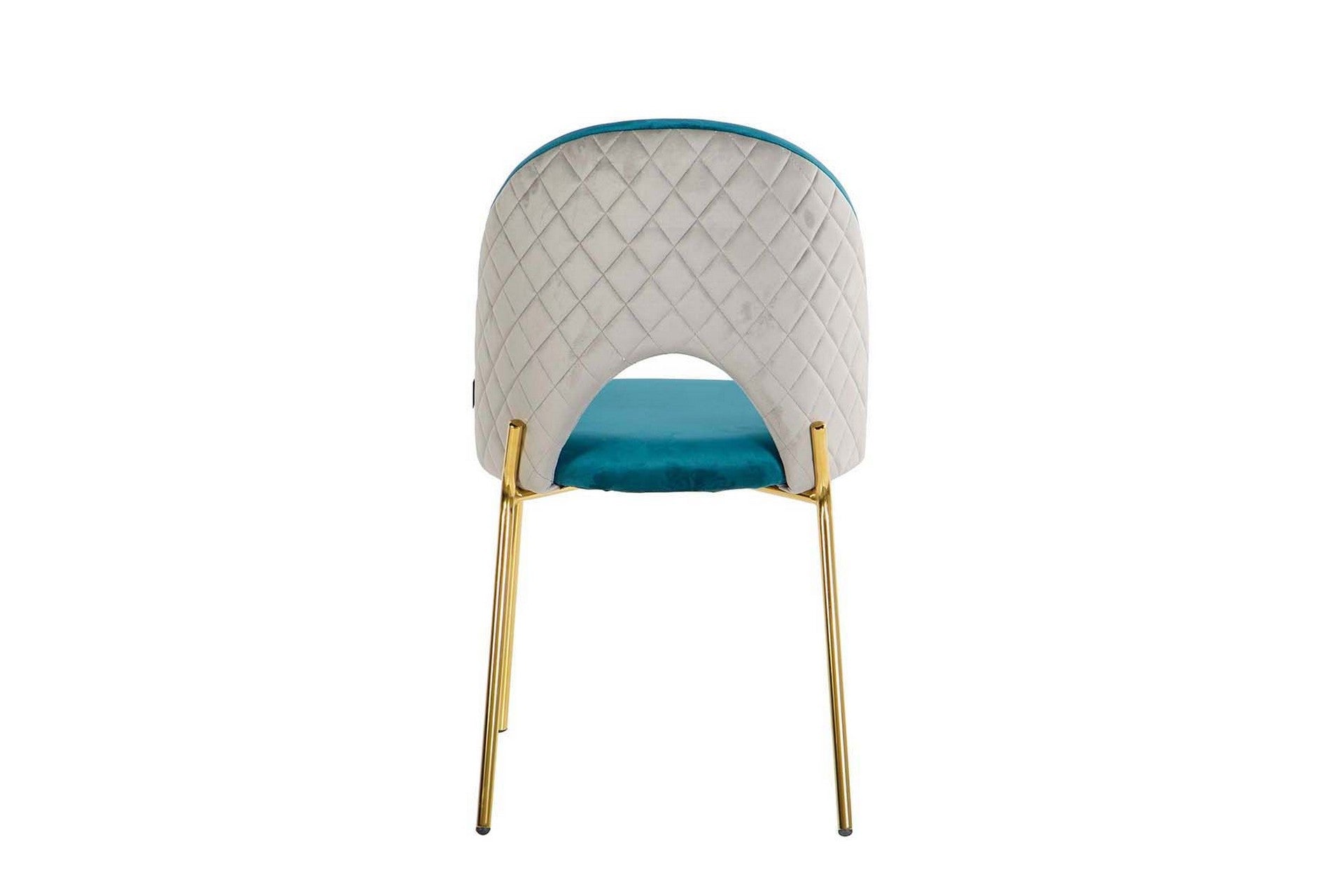 BLUE GRAY VELVET CHAIR 49x53x87CM