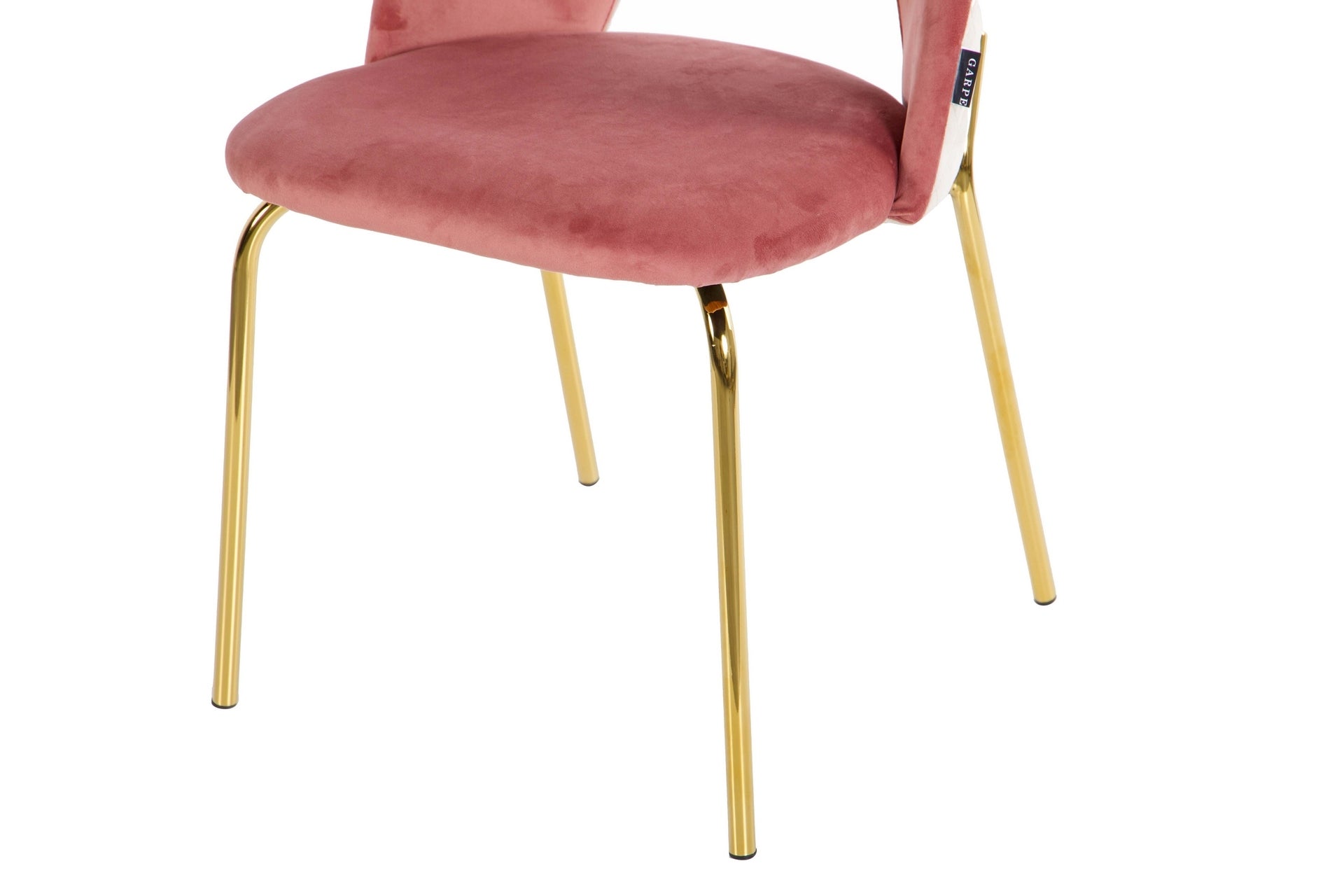 CADEIRA VELUDO ROSA CINZA 49x53x87 CM