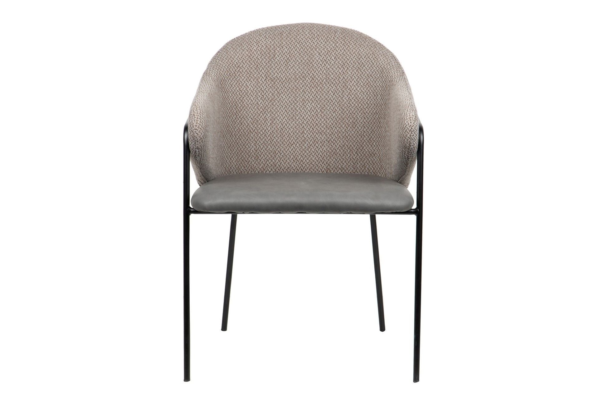GRAY POLYESTER PU CHAIR 57x59x82 CM - Min.2 units