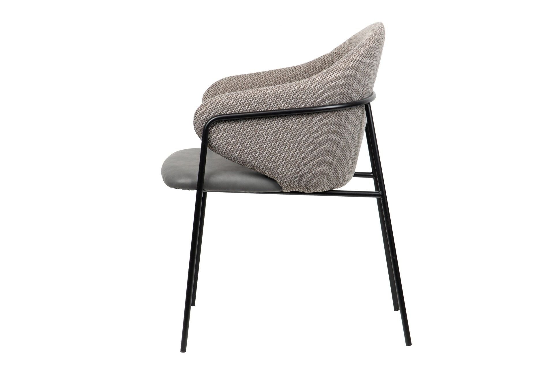 SILLA PU POLIESTER GRIS 57x59x82 CM - Min.2 uds