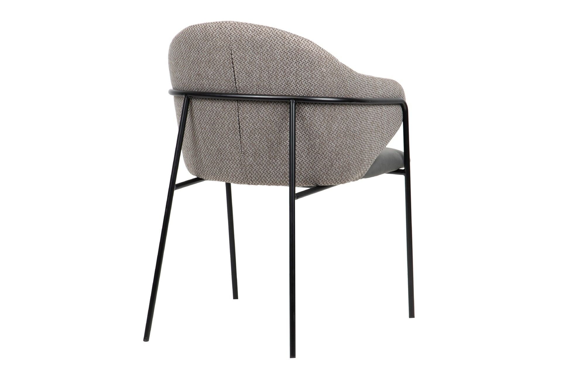 SILLA PU POLIESTER GRIS 57x59x82 CM - Min.2 uds