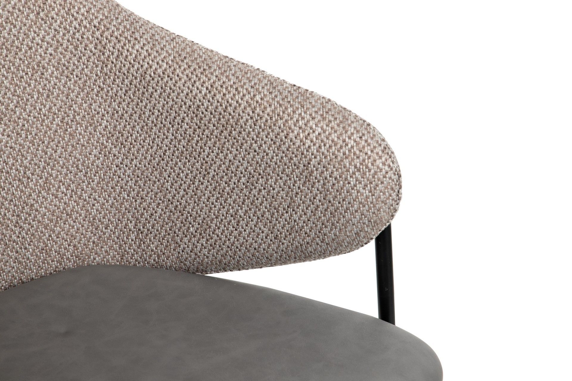 GRAY POLYESTER PU CHAIR 57x59x82 CM - Min.2 units
