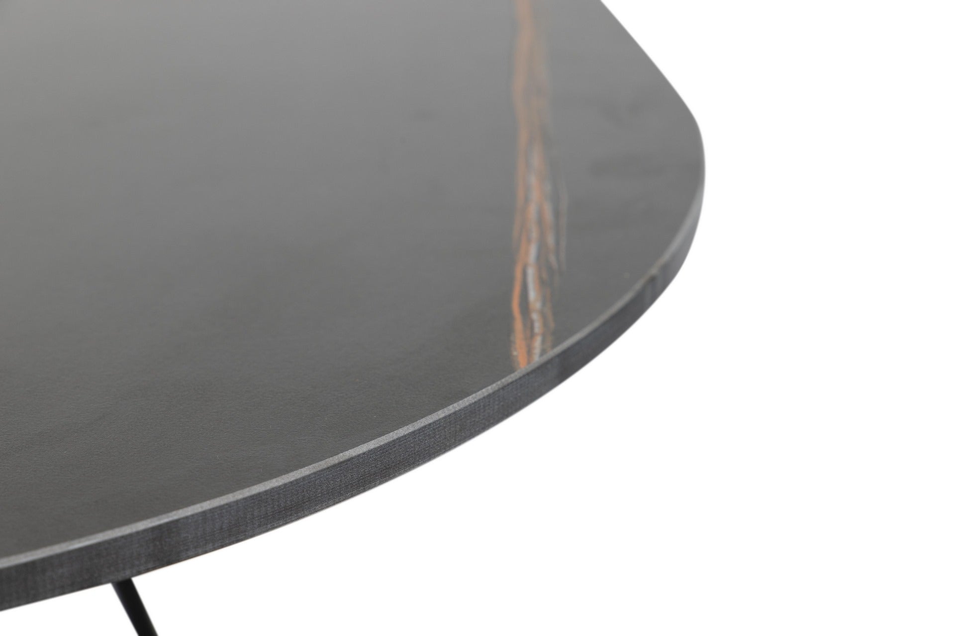 MESA DE JANTAR METAL-RESINA PRETA 150x90x75 CM