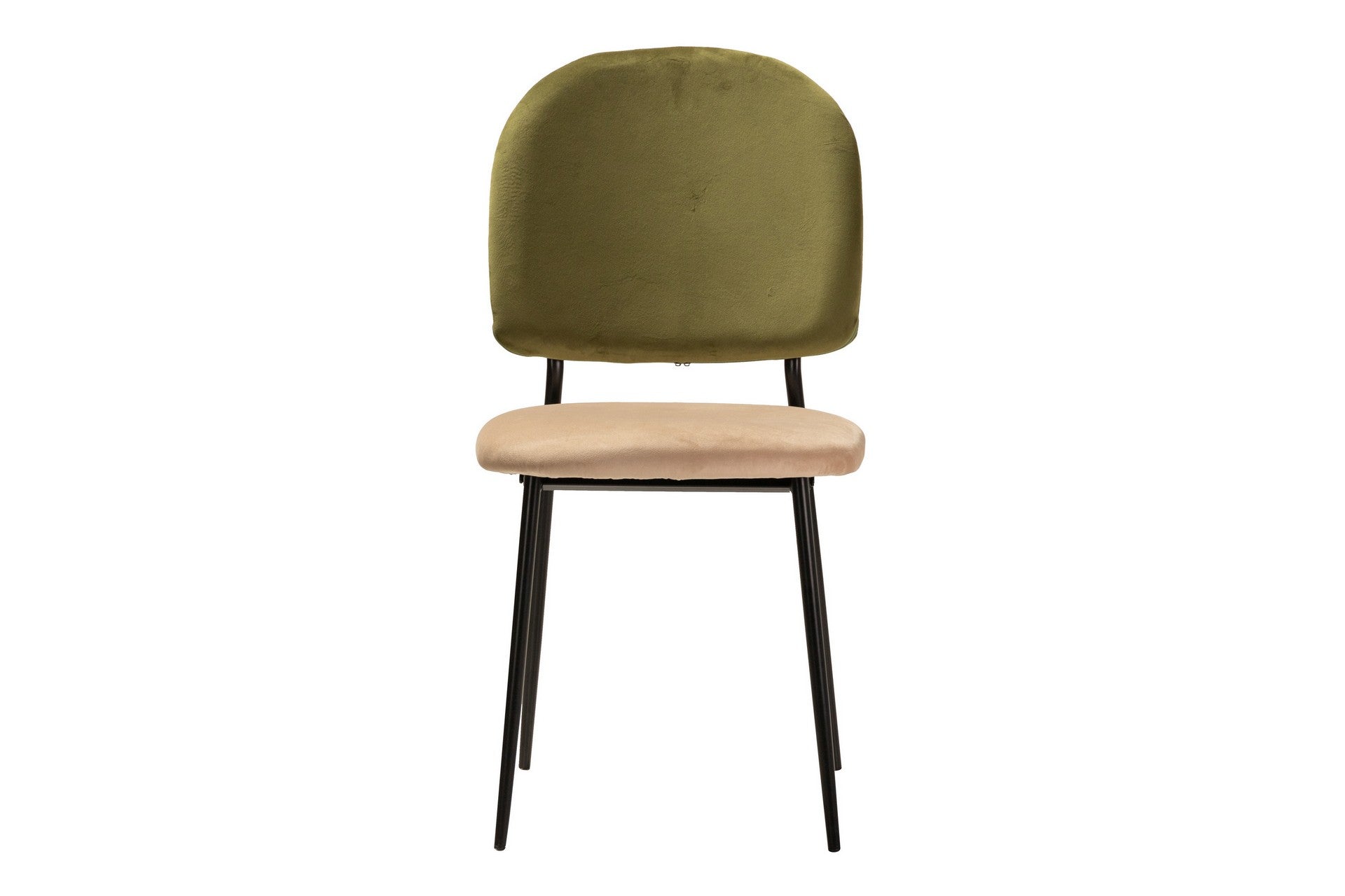 GREEN BROWN VELVET CHAIR 44x59x84 CM - Min.2 units