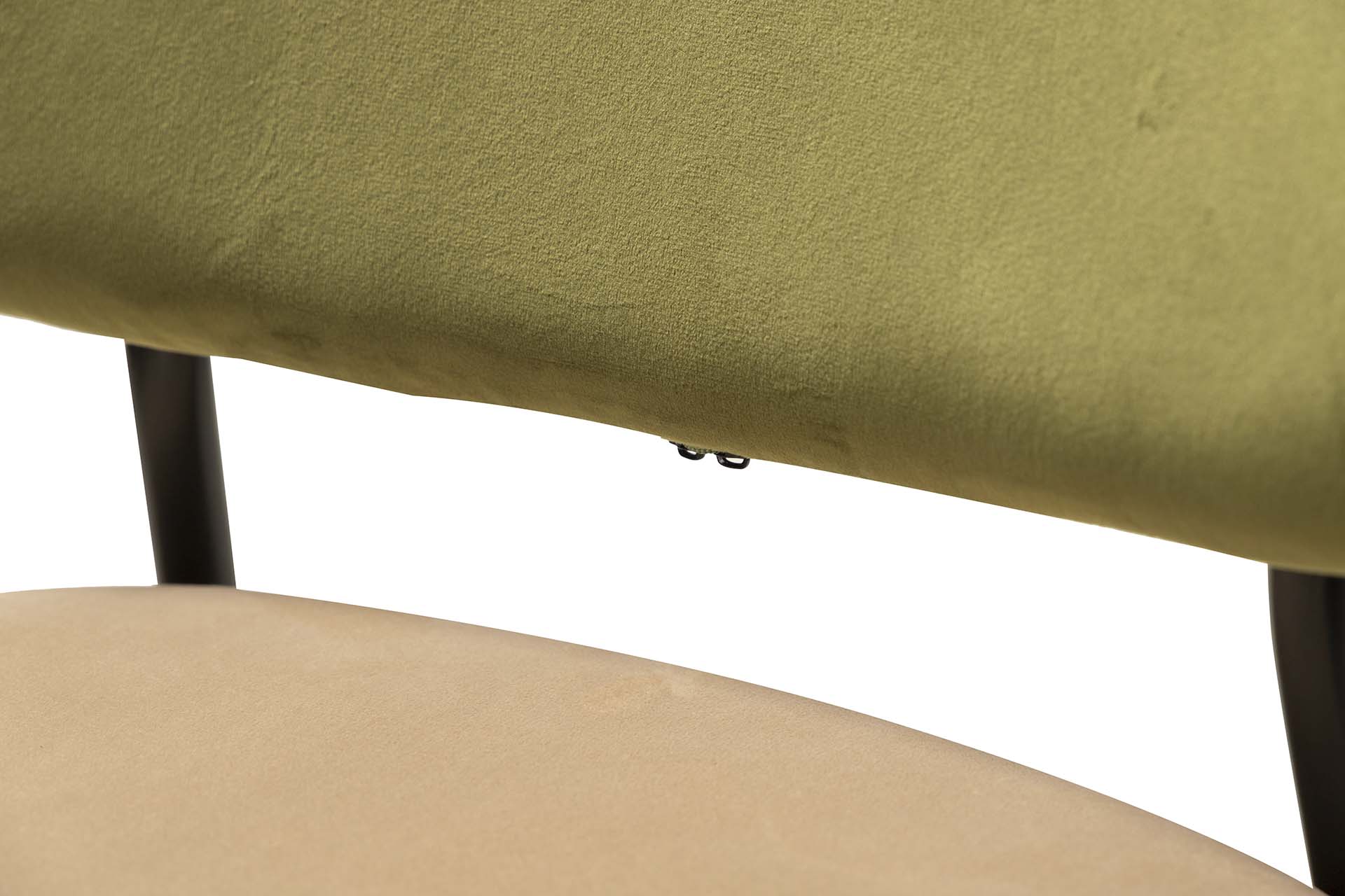 CADEIRA VELUDO VERDE MARROM 44x59x84 CM - Mín. 2 unidades
