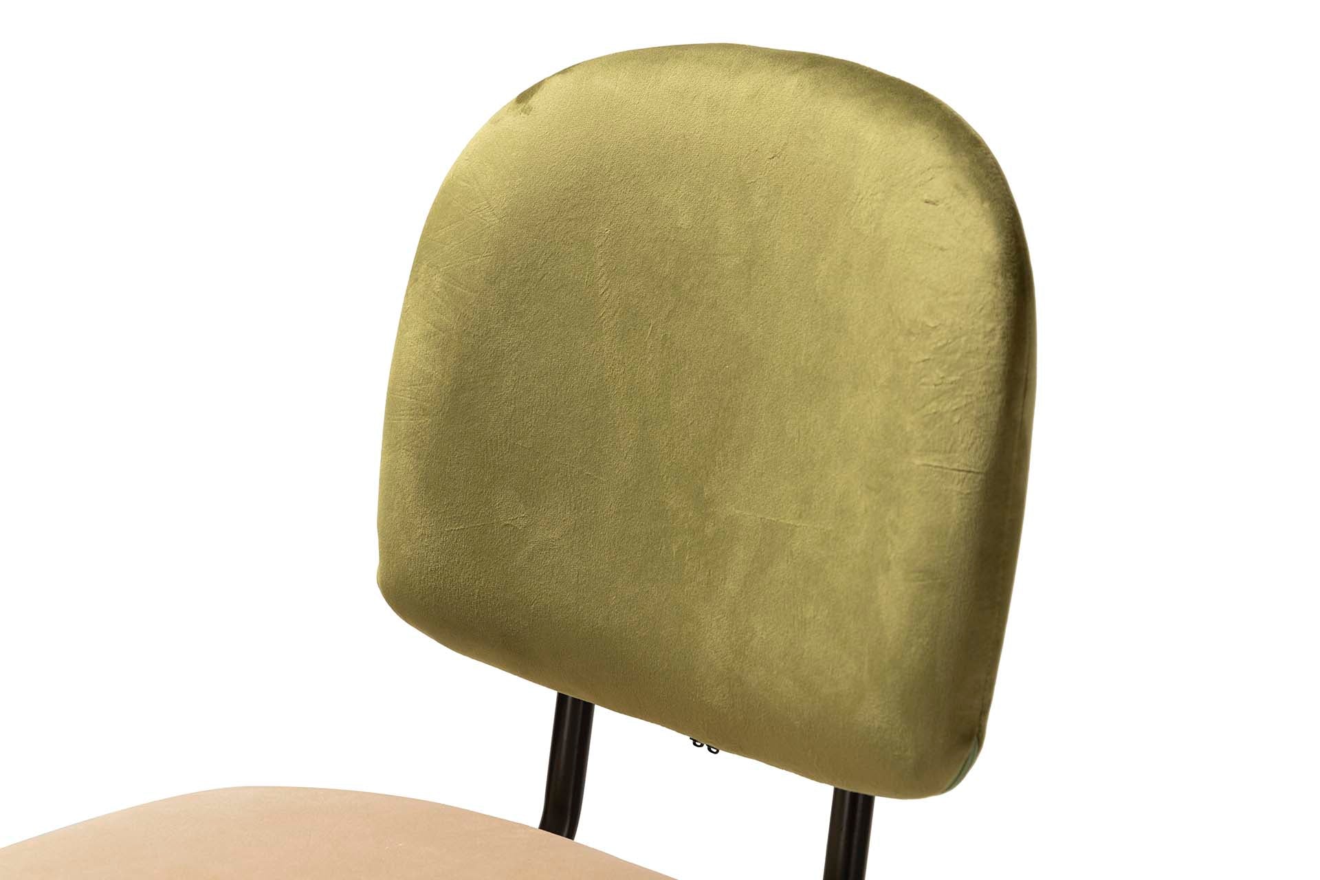 BANCO DE BAR DE VELUDO VERDE MARROM 43x53x108 CM - Mín. 2 unidades