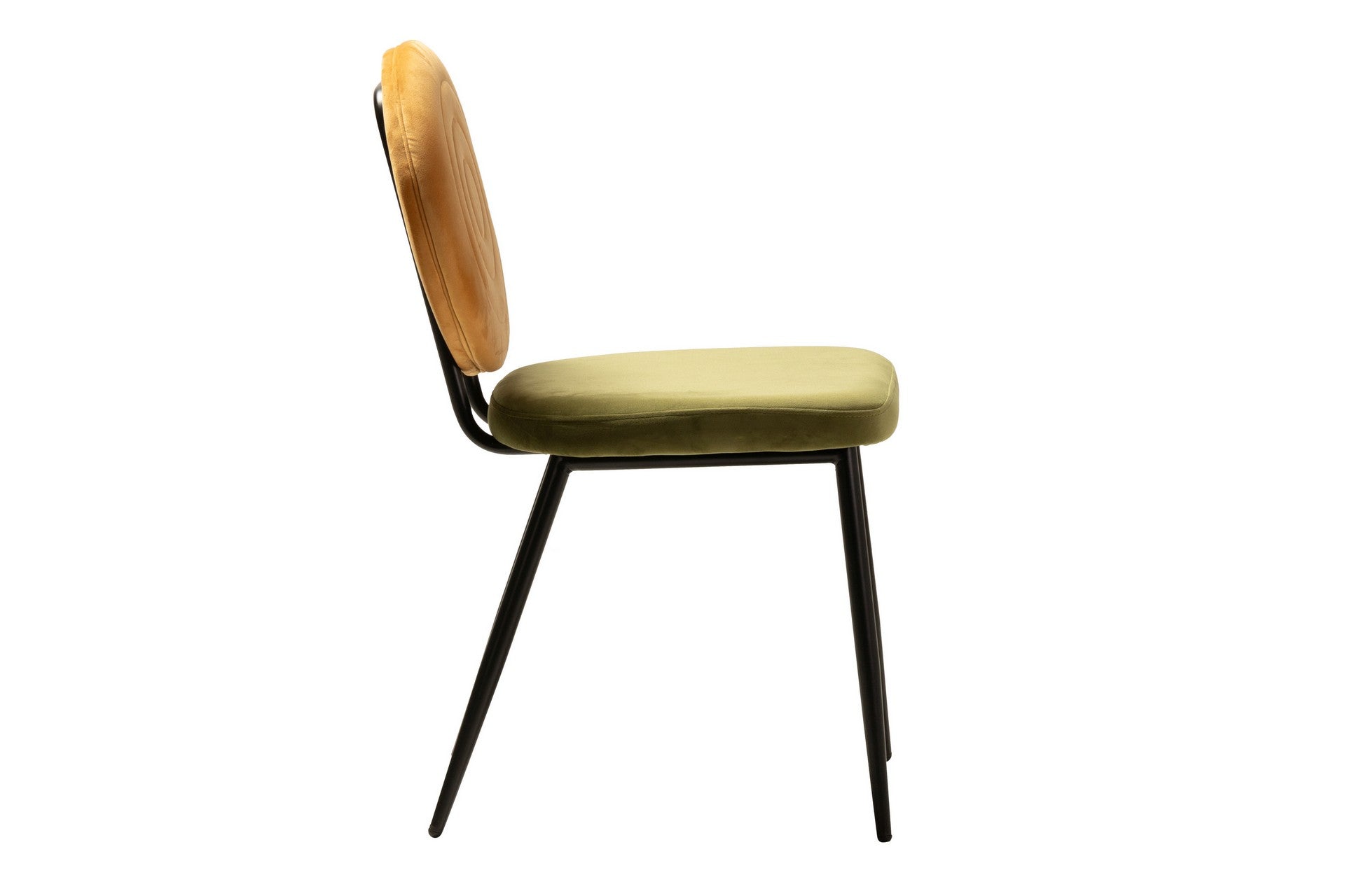 SILLA VELVET AMARILLO VERDE 45x58x83 CM - Min.2 uds