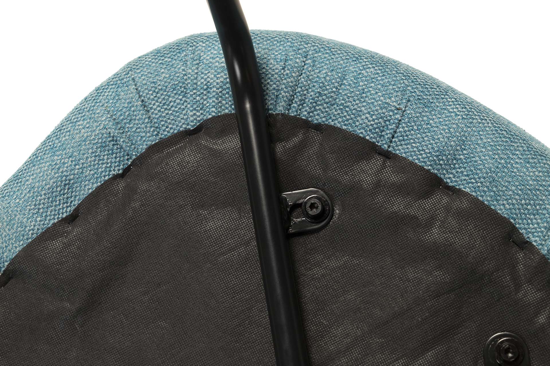CADEIRA DE LINHO E POLIÉSTER AZUL CINZA 53x54x81 CM - Mín. 2 peças