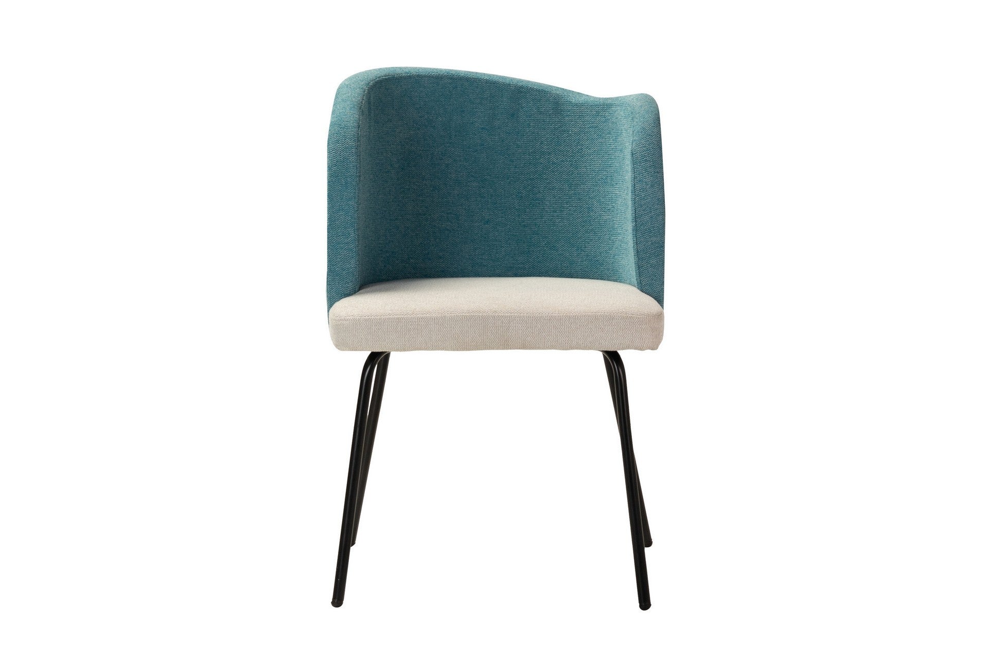 CADEIRA DE LINHO E POLIÉSTER AZUL CINZA 53x54x81 CM - Mín. 2 peças