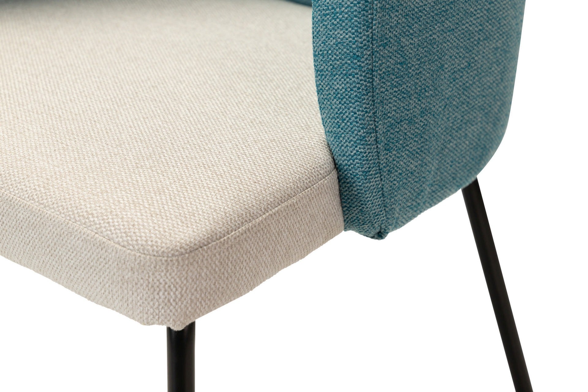 BLUE GREY LINEN POLYESTER CHAIR 53x54x81 CM - Min. 2 pcs