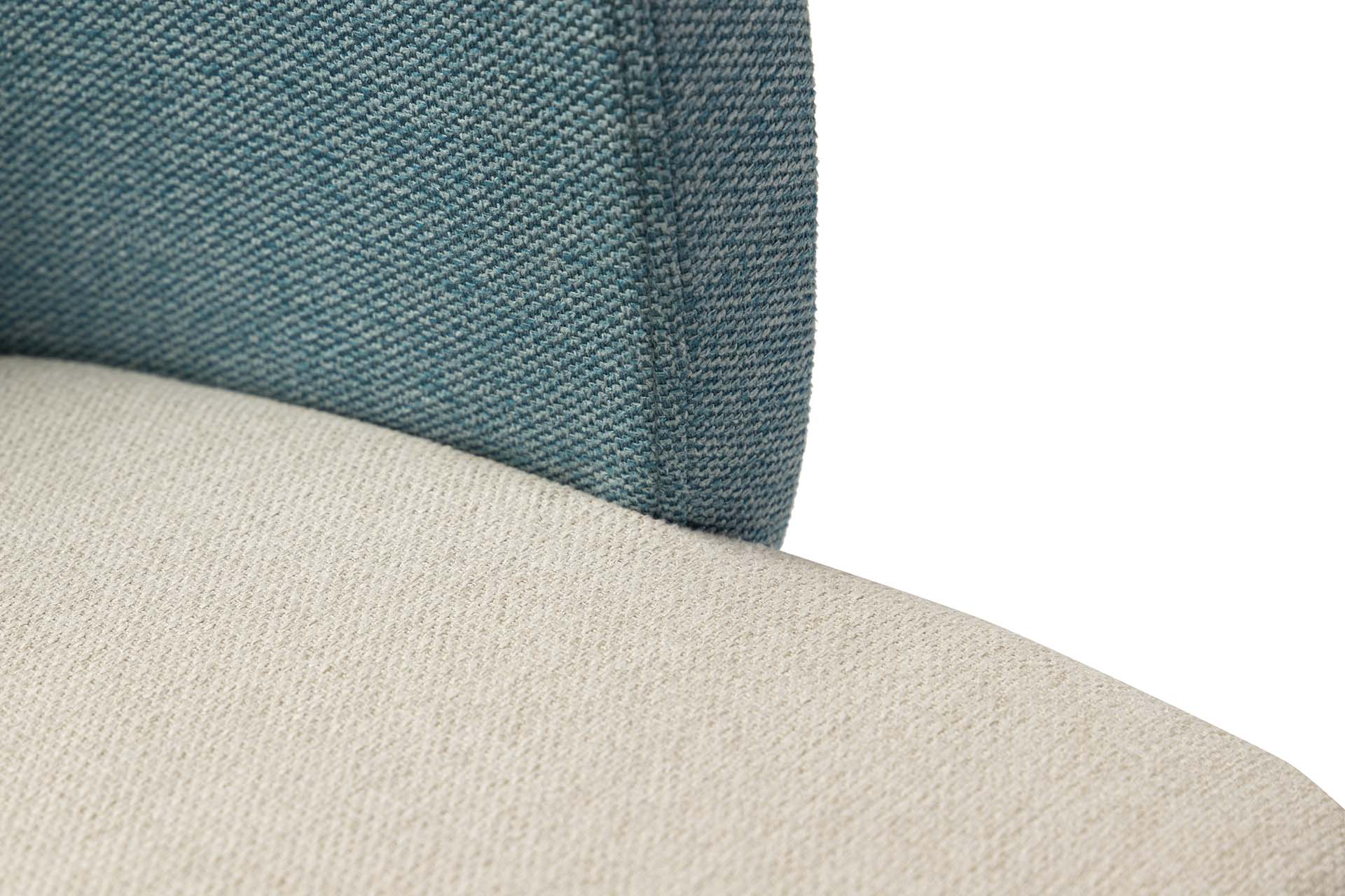 CADEIRA DE LINHO E POLIÉSTER AZUL CINZA 53x54x81 CM - Mín. 2 peças