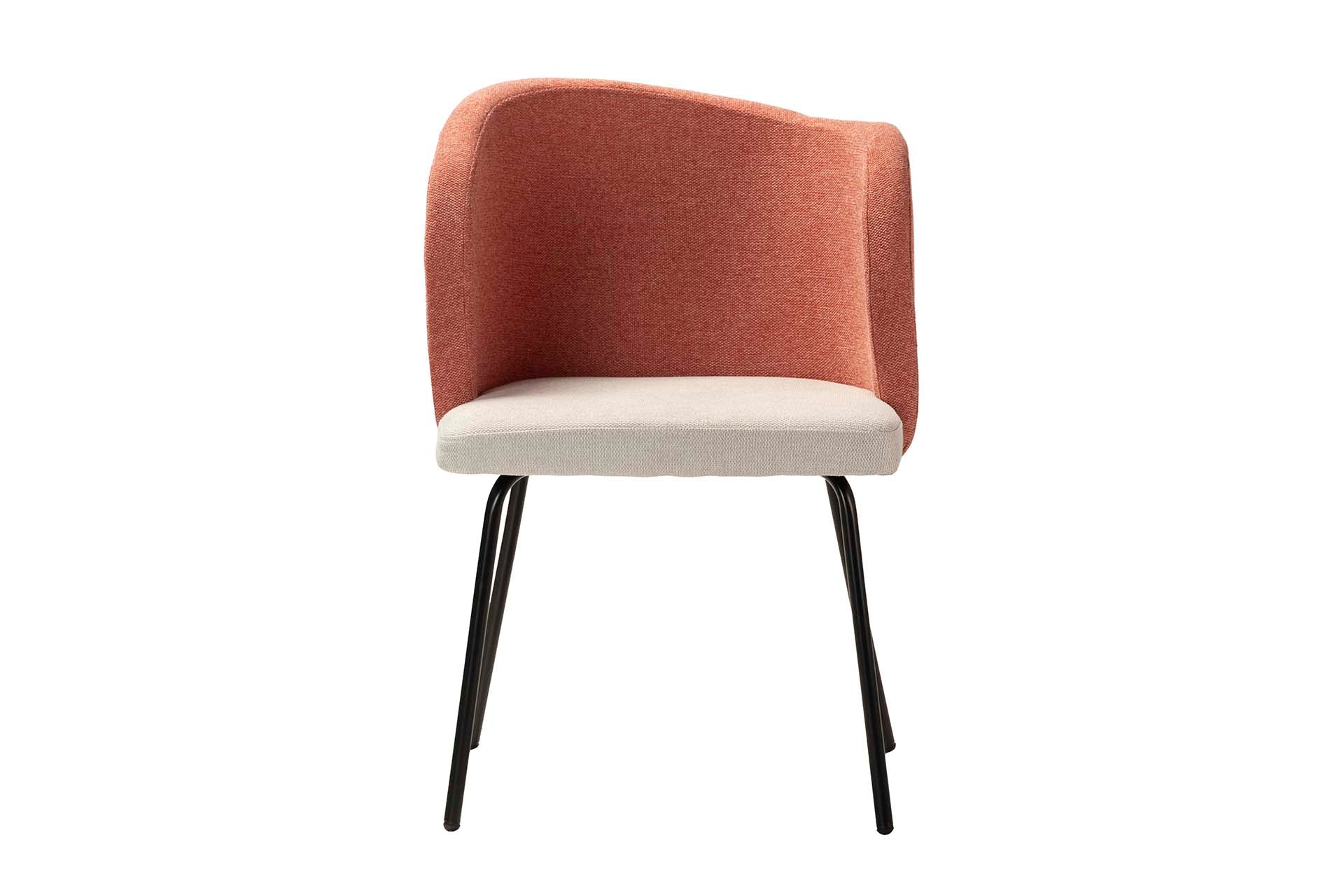 CADEIRA DE LINHO POLIÉSTER VERMELHO CINZA 53x54x81 CM - Mín. 2 peças