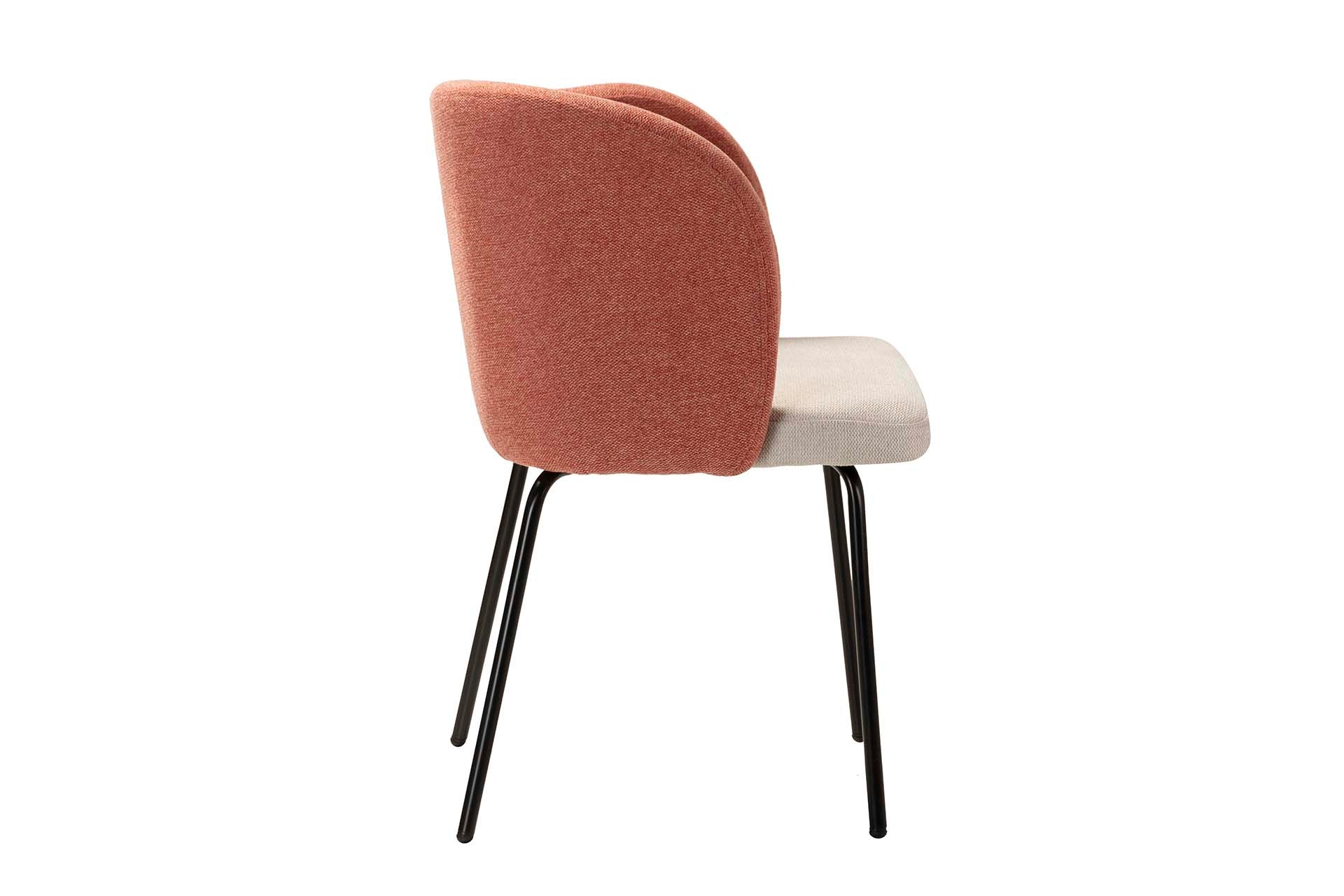 CADEIRA DE LINHO POLIÉSTER VERMELHO CINZA 53x54x81 CM - Mín. 2 peças