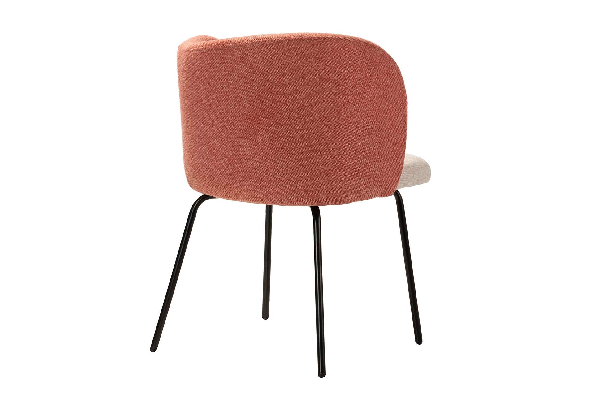 CADEIRA DE LINHO POLIÉSTER VERMELHO CINZA 53x54x81 CM - Mín. 2 peças