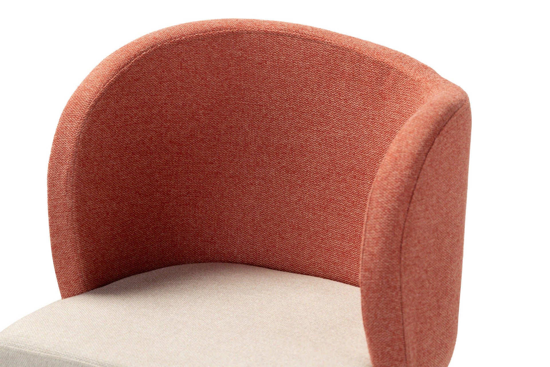 LINEN CHAIR POLYESTER RED GREY 53x54x81 CM - Min. 2 pcs