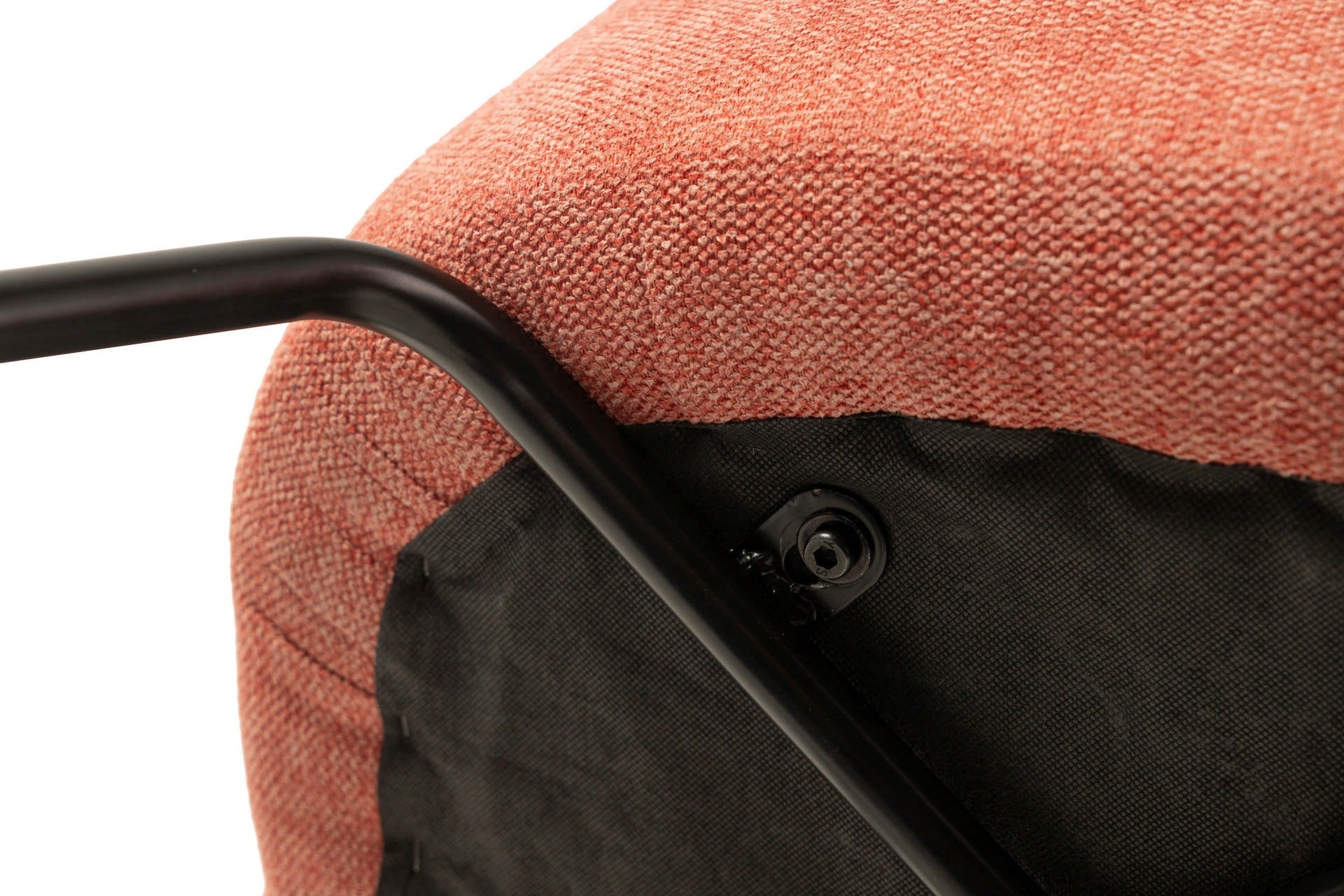 LINEN CHAIR POLYESTER RED GREY 53x54x81 CM - Min. 2 pcs