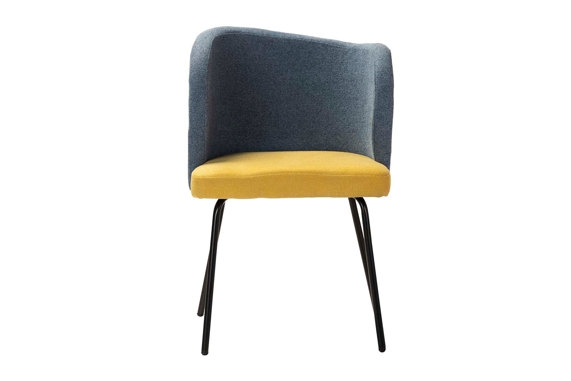 CADEIRA DE LINHO DE POLIÉSTER AZUL AMARELO 53x54x81 CM - Mín. 2 peças