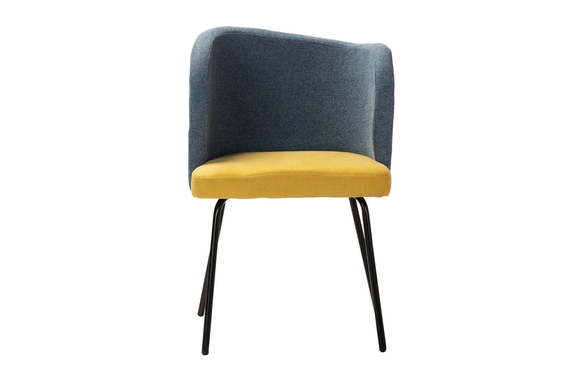 SILLA LINO POLIESTER AZUL AMARILLO 53x54x81 CM - Min.2 uds