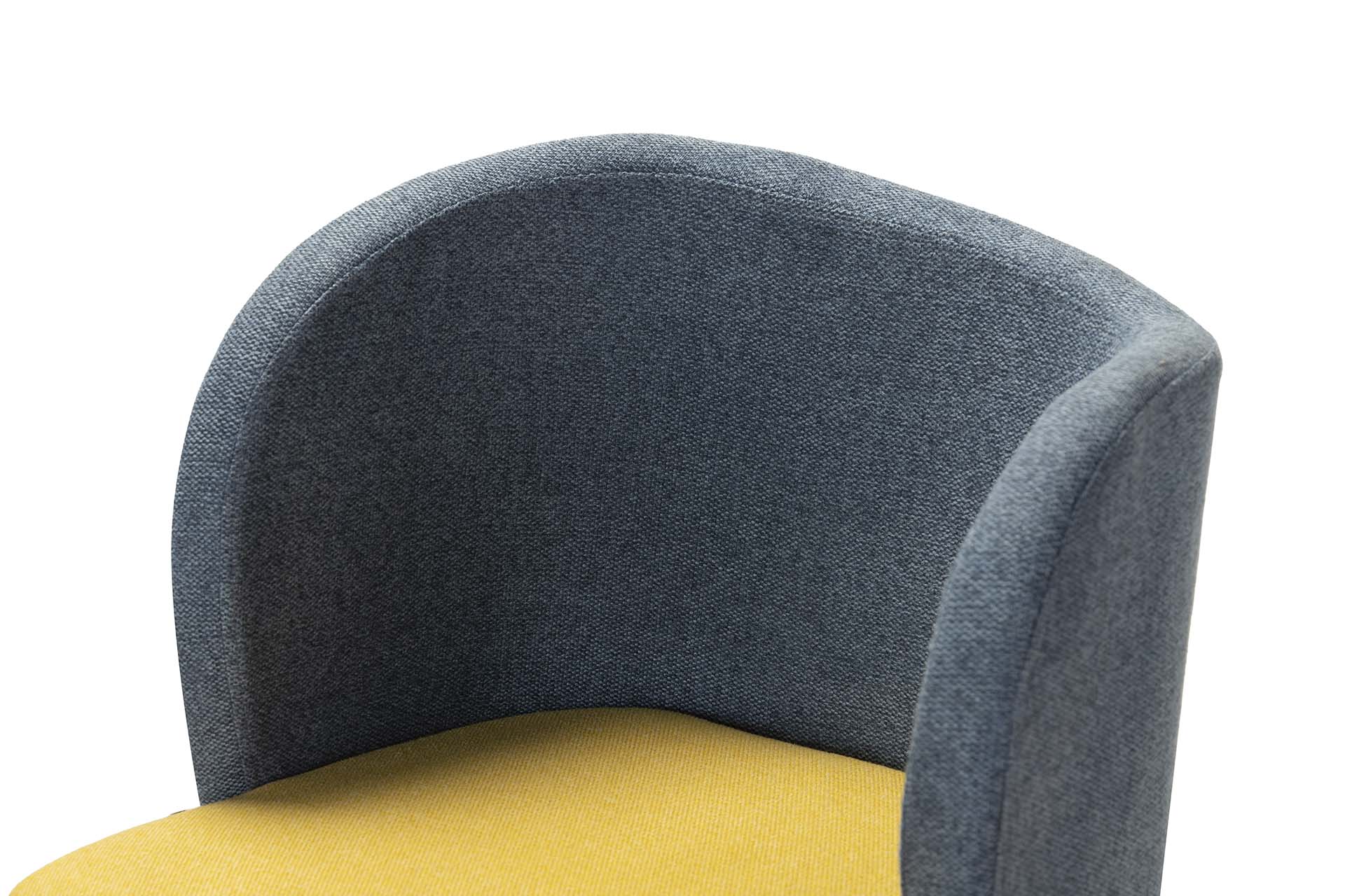 CADEIRA DE LINHO DE POLIÉSTER AZUL AMARELO 53x54x81 CM - Mín. 2 peças