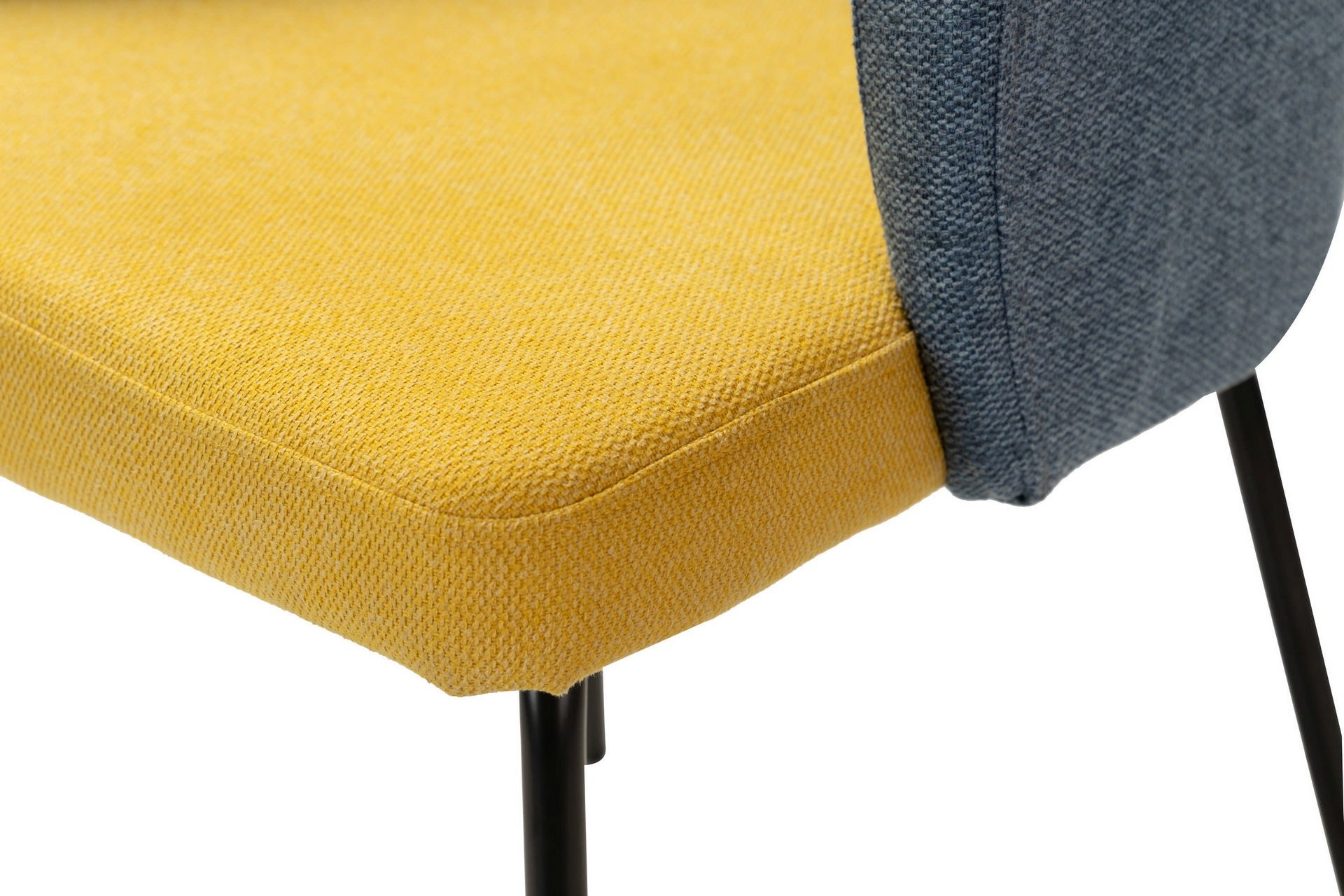 SILLA LINO POLIESTER AZUL AMARILLO 53x54x81 CM - Min.2 uds