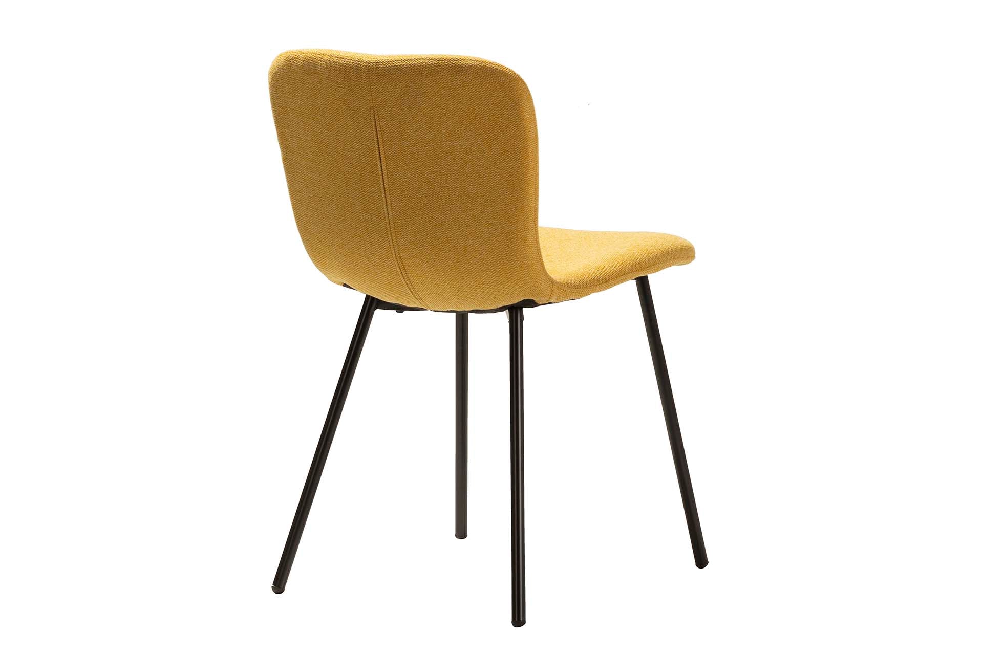 SILLA POLIESTER AMARILLO 44x52x77 CM - Min.4 uds