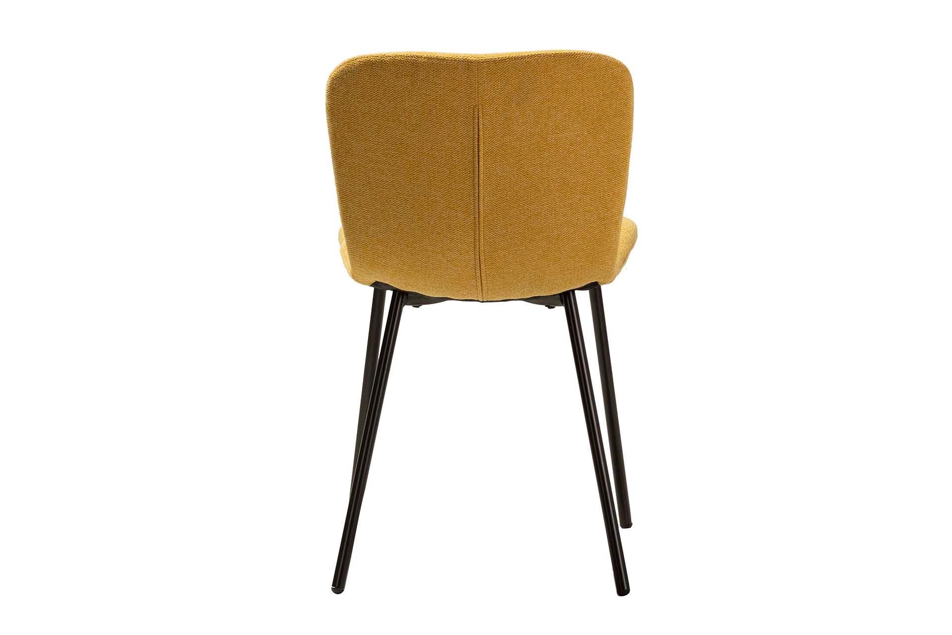 SILLA POLIESTER AMARILLO 44x52x77 CM - Min.4 uds