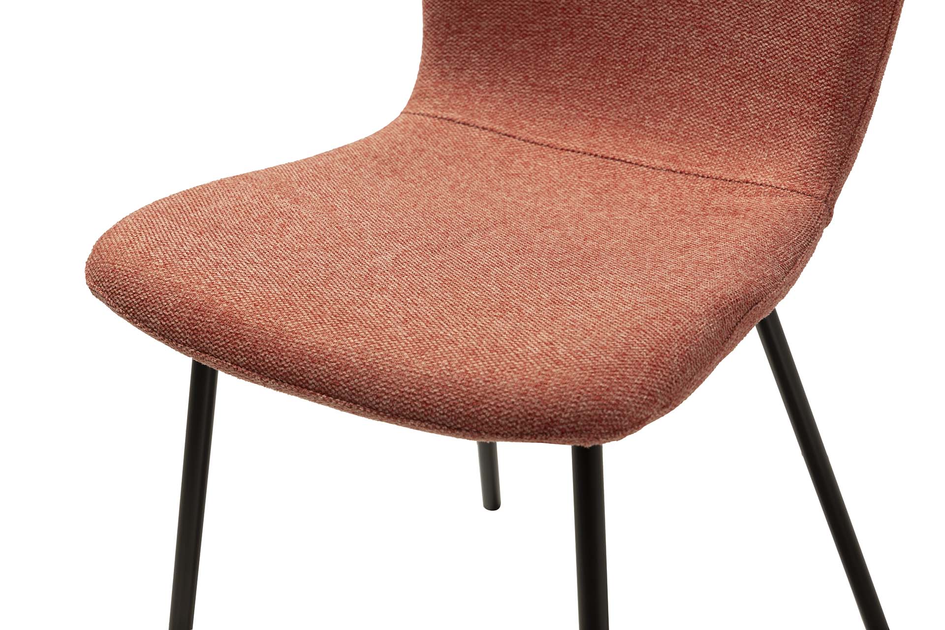 SILLA POLIESTER ROJO 44x52x77 CM - Min.4 uds
