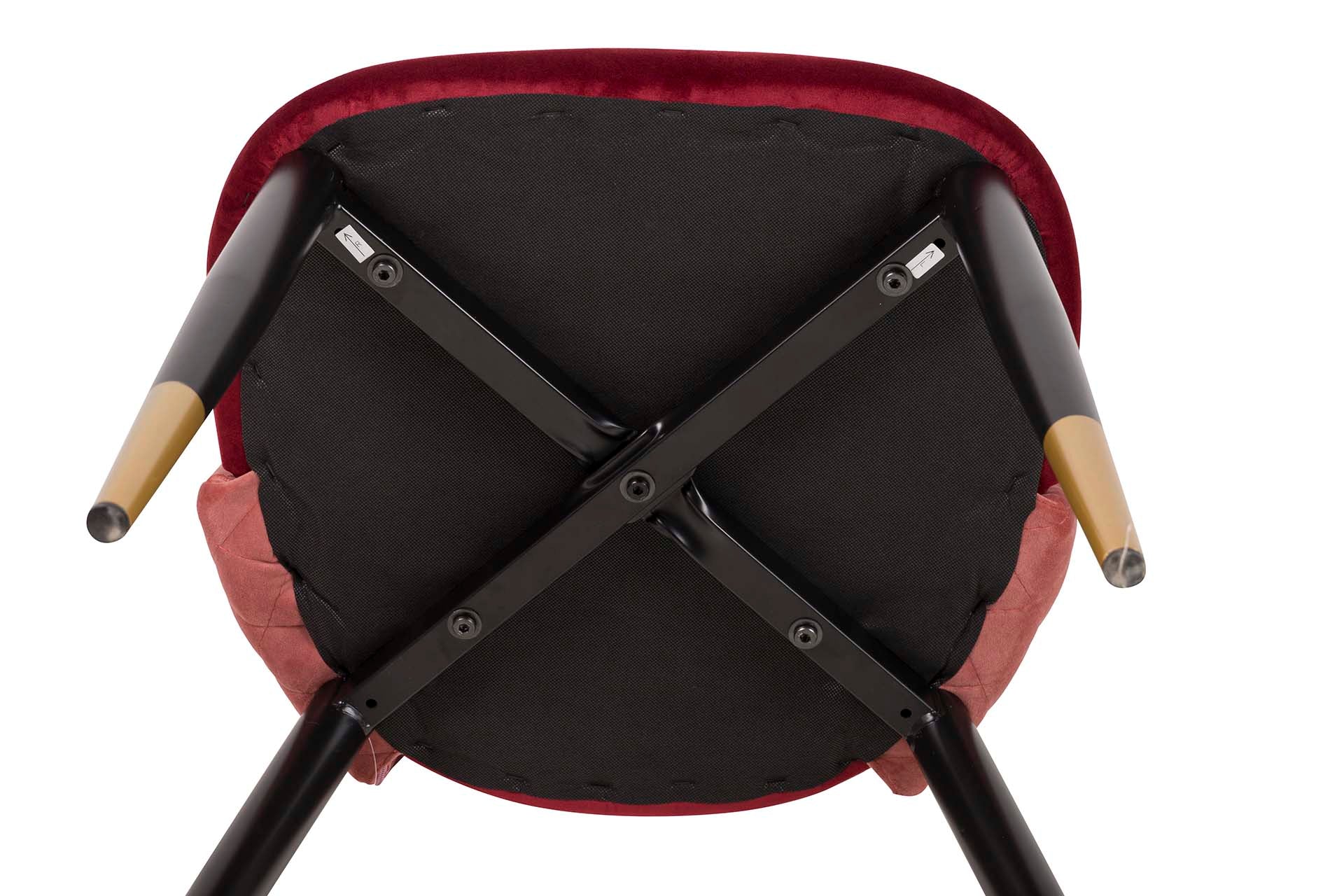 MARON PINK VELVET CHAIR 49x54x87 CM - Min.4 units