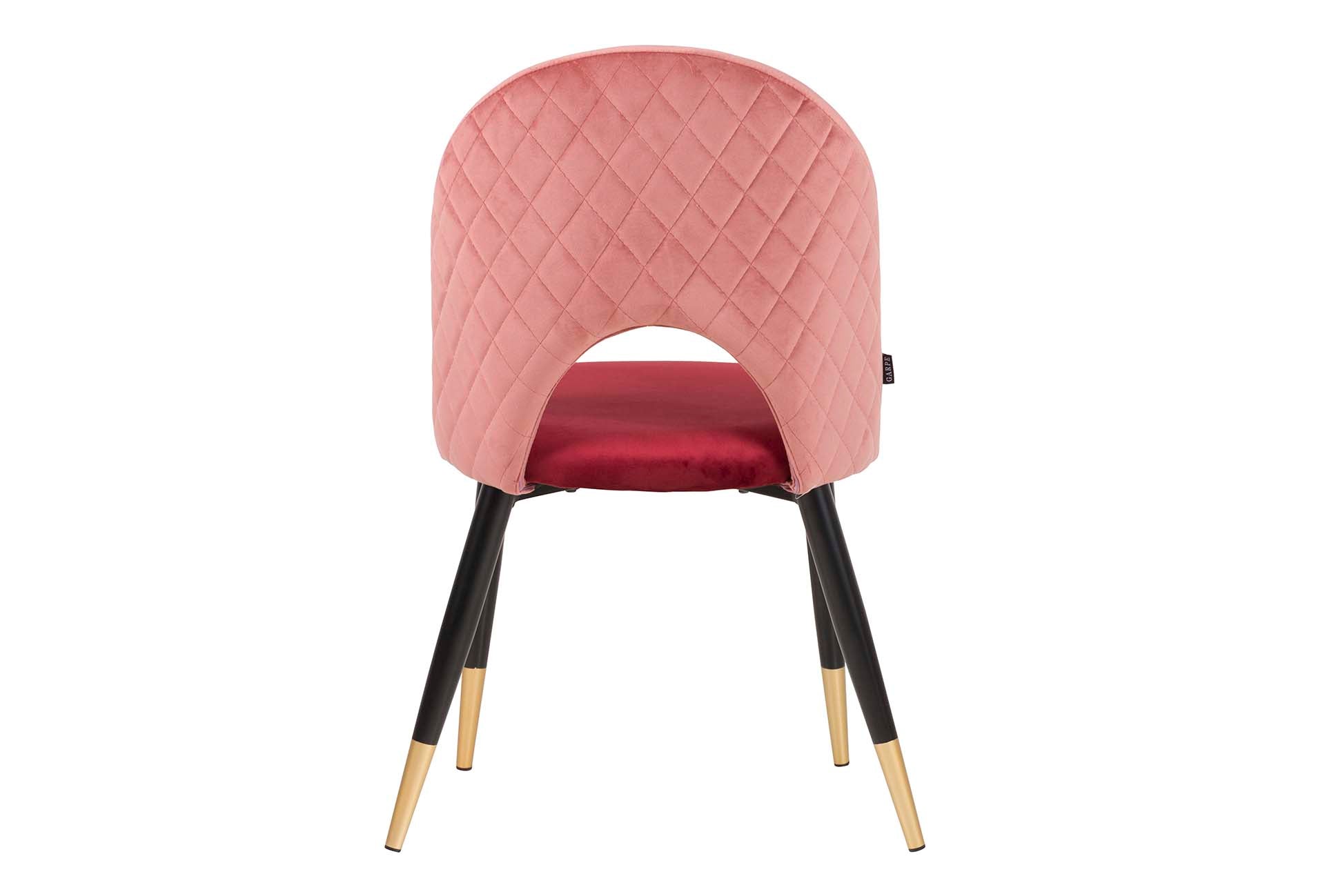 SILLA VELVET ROSA GRANATE 49x54x87 CM - Min.4 uds