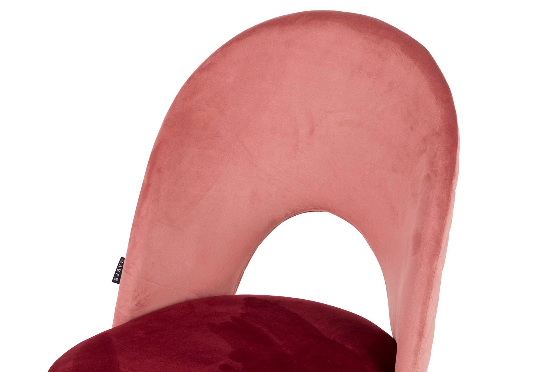 SILLA VELVET ROSA GRANATE 49x54x87 CM - Min.4 uds